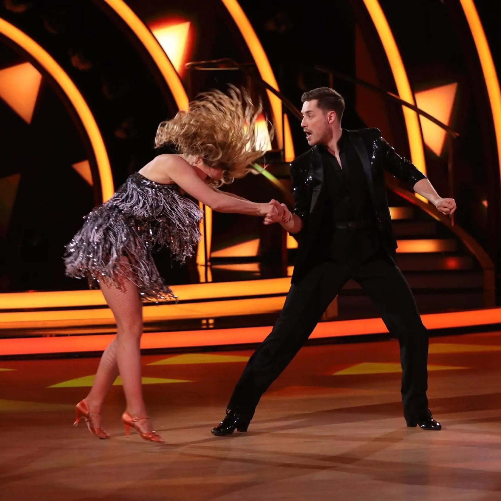 4. kolo šou Let's Dance. Diana Mórová počas vystúpenia. Herečka zatancovala jive.