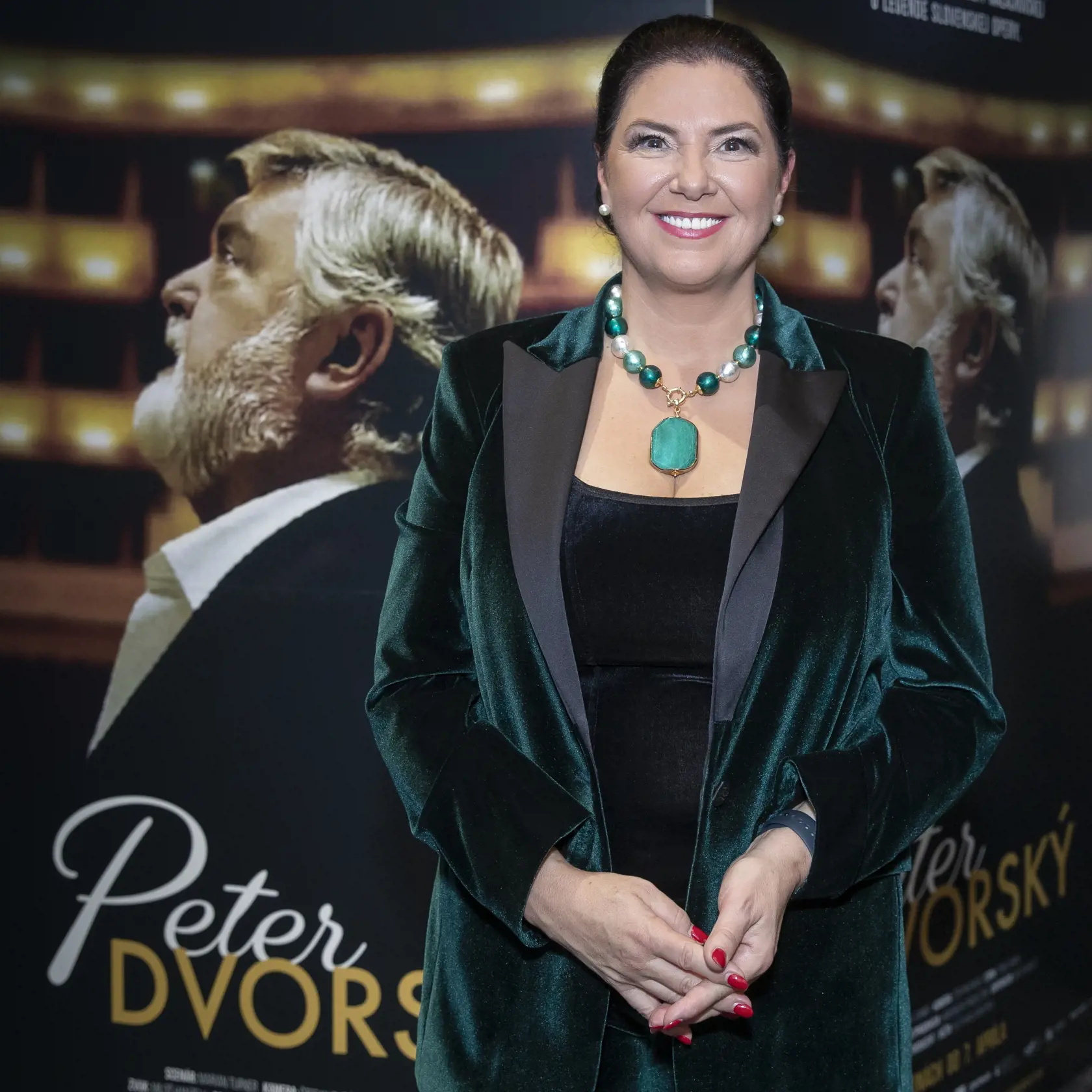 Peter Dvorský - film Ivety Malachovskej o legende slovenskej opery. Premiéra filmu v bratislavskom kine nákupného centra Bory Mall. Na snímke je Iveta Malachovská.