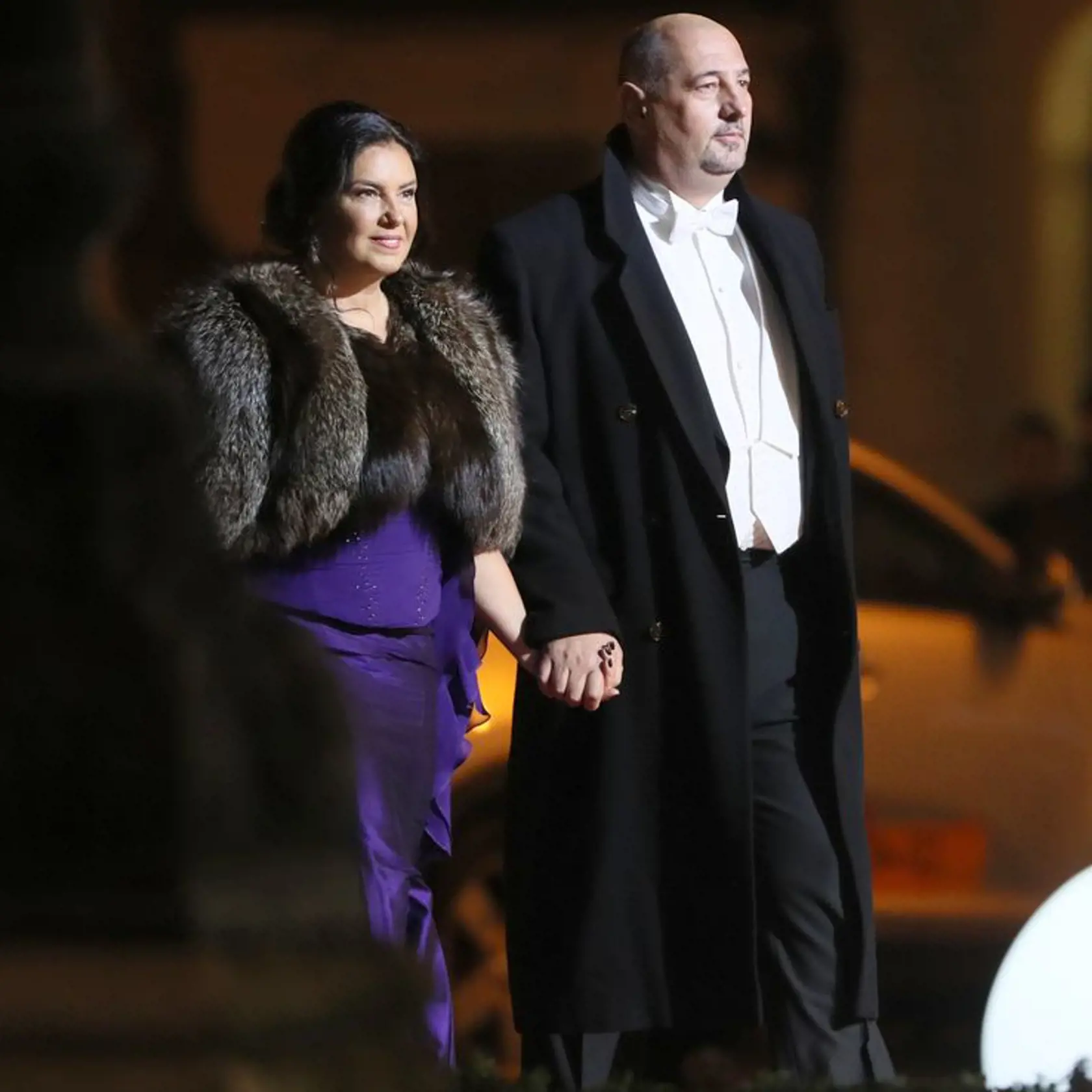 Iveta Malachovská s Martinom. Moderátorka tiež stavila na kožušinovú štólu.