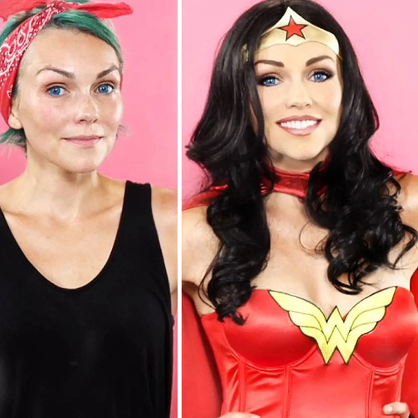 Ako keby vyskočila z komixu Wonder Women.