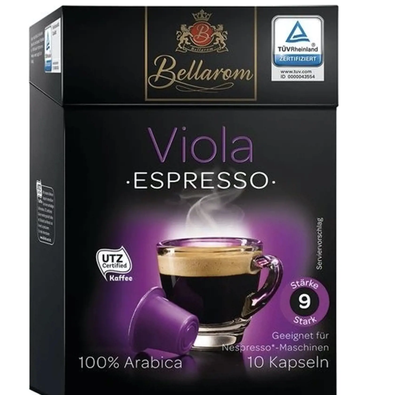 4. Bellarom Viola Espresso - Viac horká - Známka 2,3.
+ silná a plná chuť, príjemná pena, priemerná dochuť
- výraznejšia horkosť, mierne trpká chuť