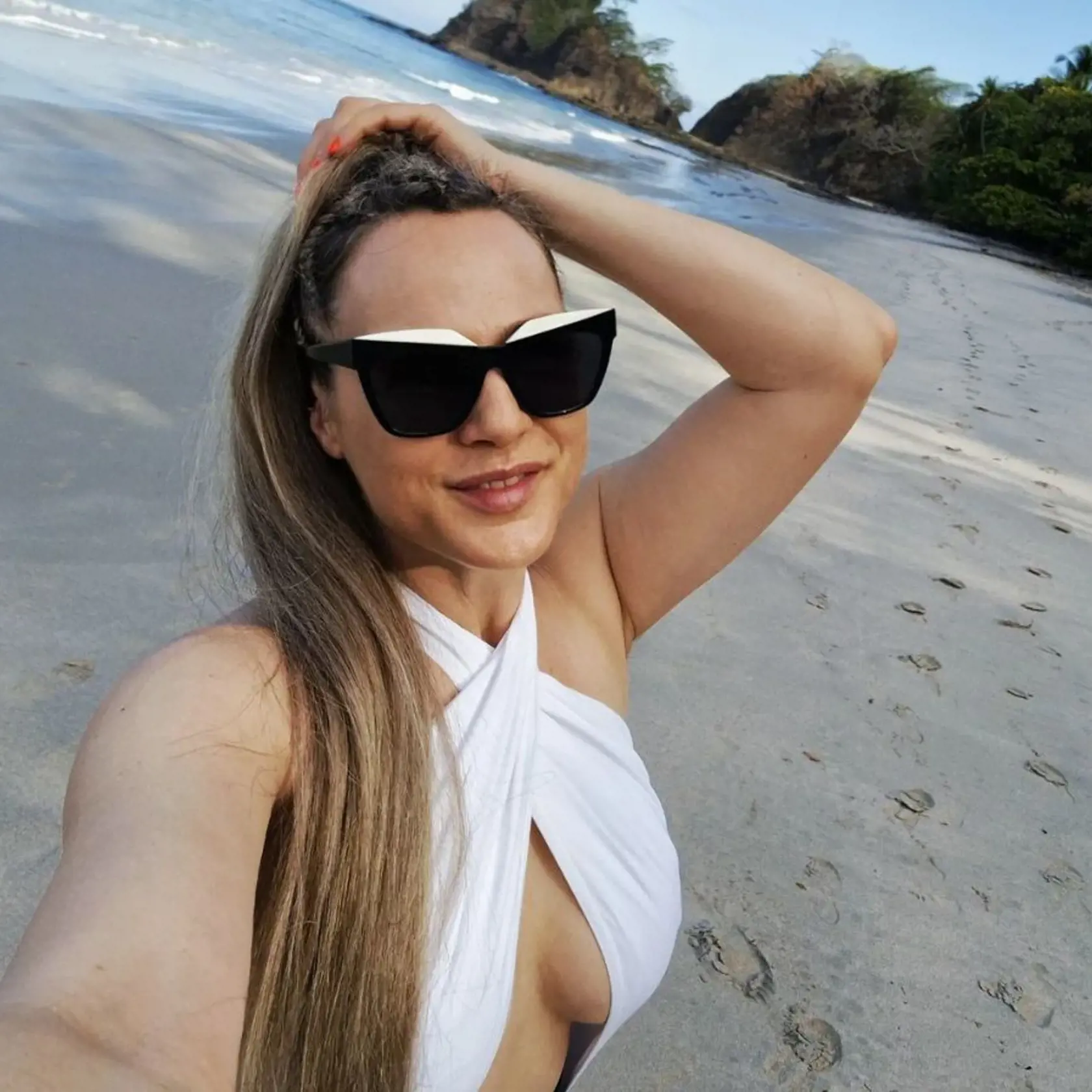 Adriana Poláková ukázala postavu v plavkách.