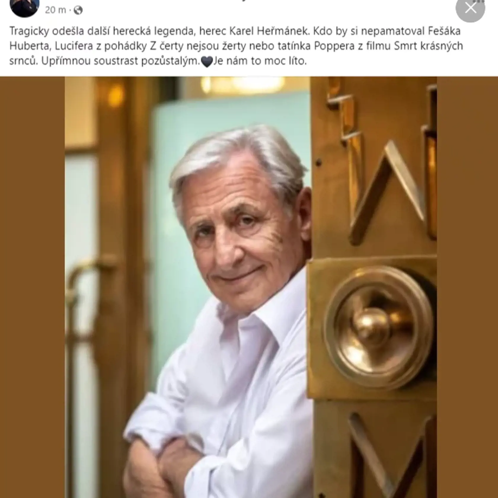 Smutné odkazy jeho hereckých kolegov.