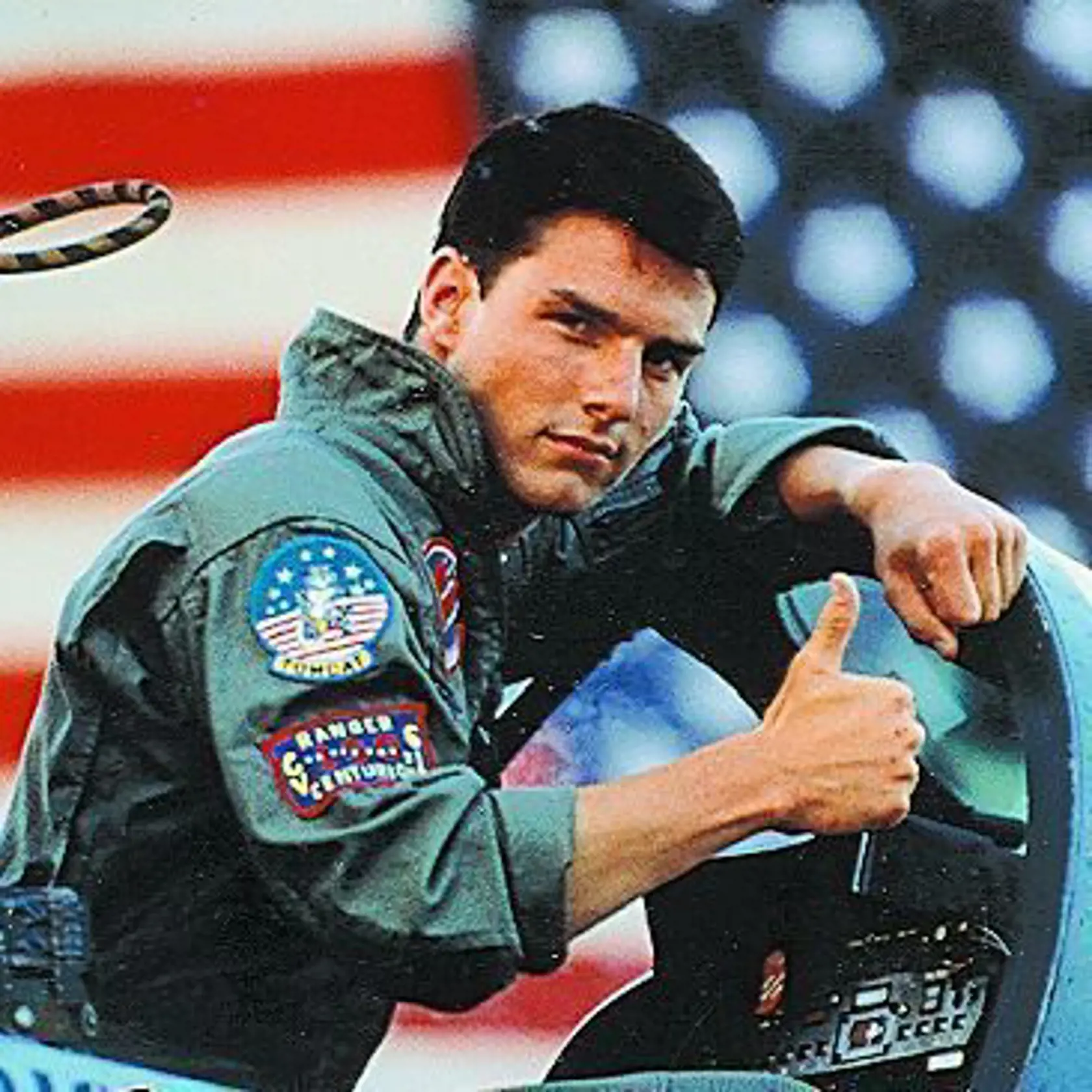 Tom Cruise vo filme Top Gun.