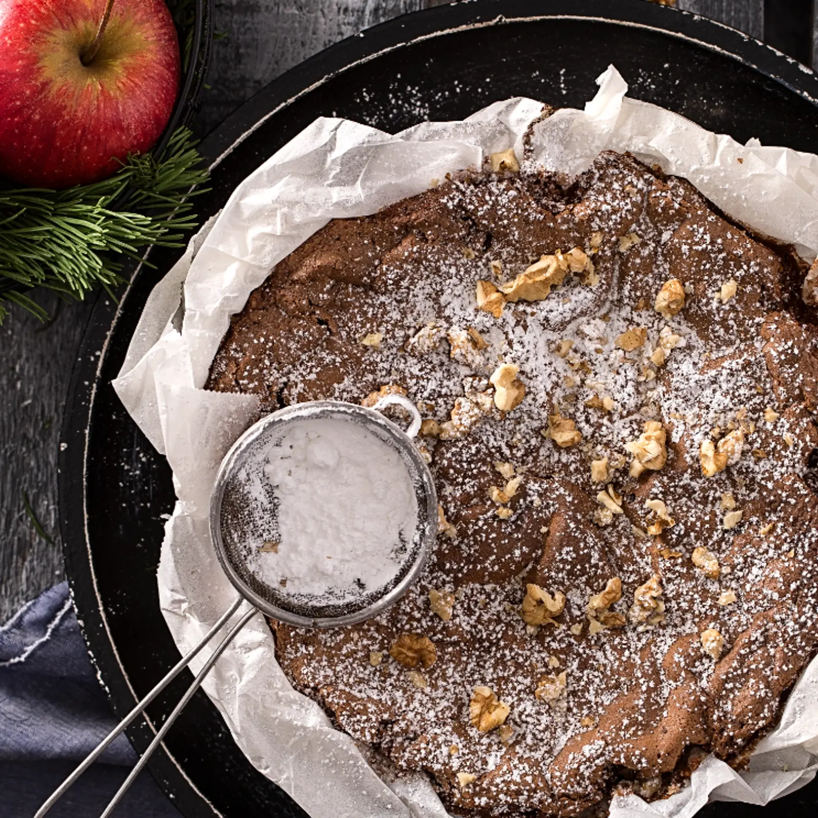 Jednoduchá jablková torta.