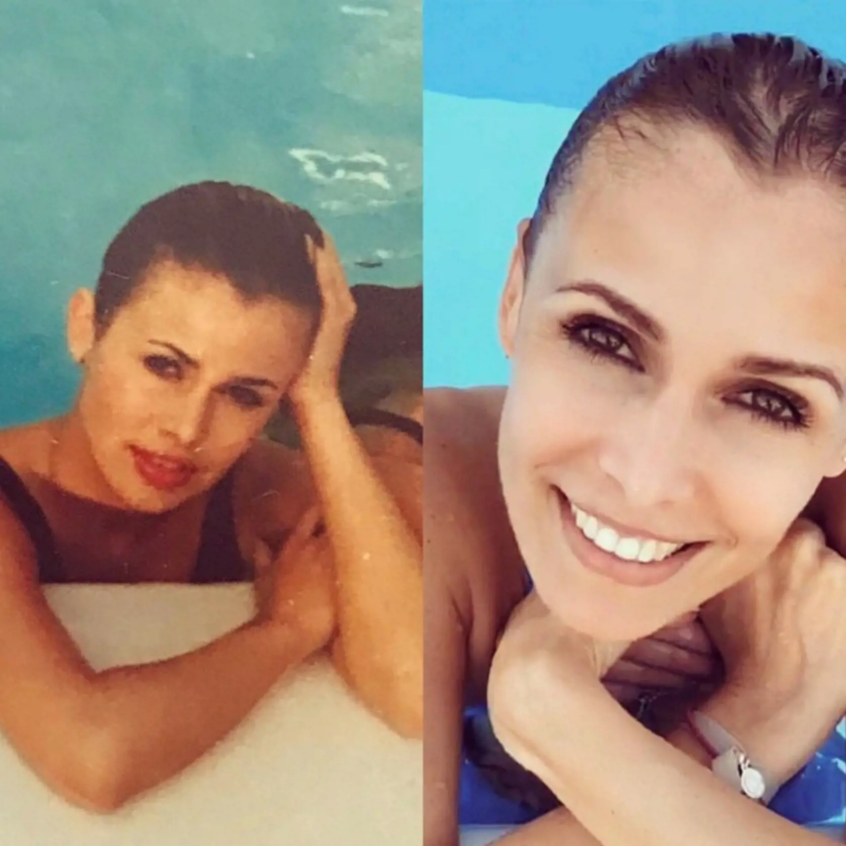 Lenka Šóošová kedysi a teraz.