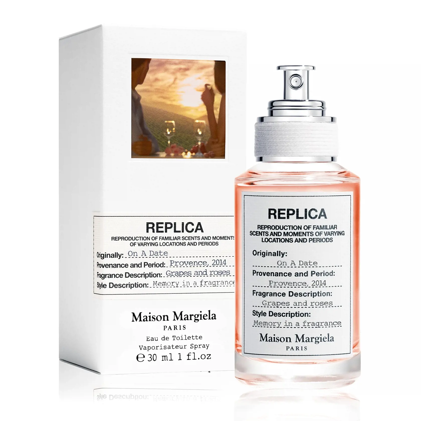 Replica On a date, toaletná voda unisex, Maison Margiela, 60 €/30 ml (čierne ríbezle – ružové korenie - pačuli)