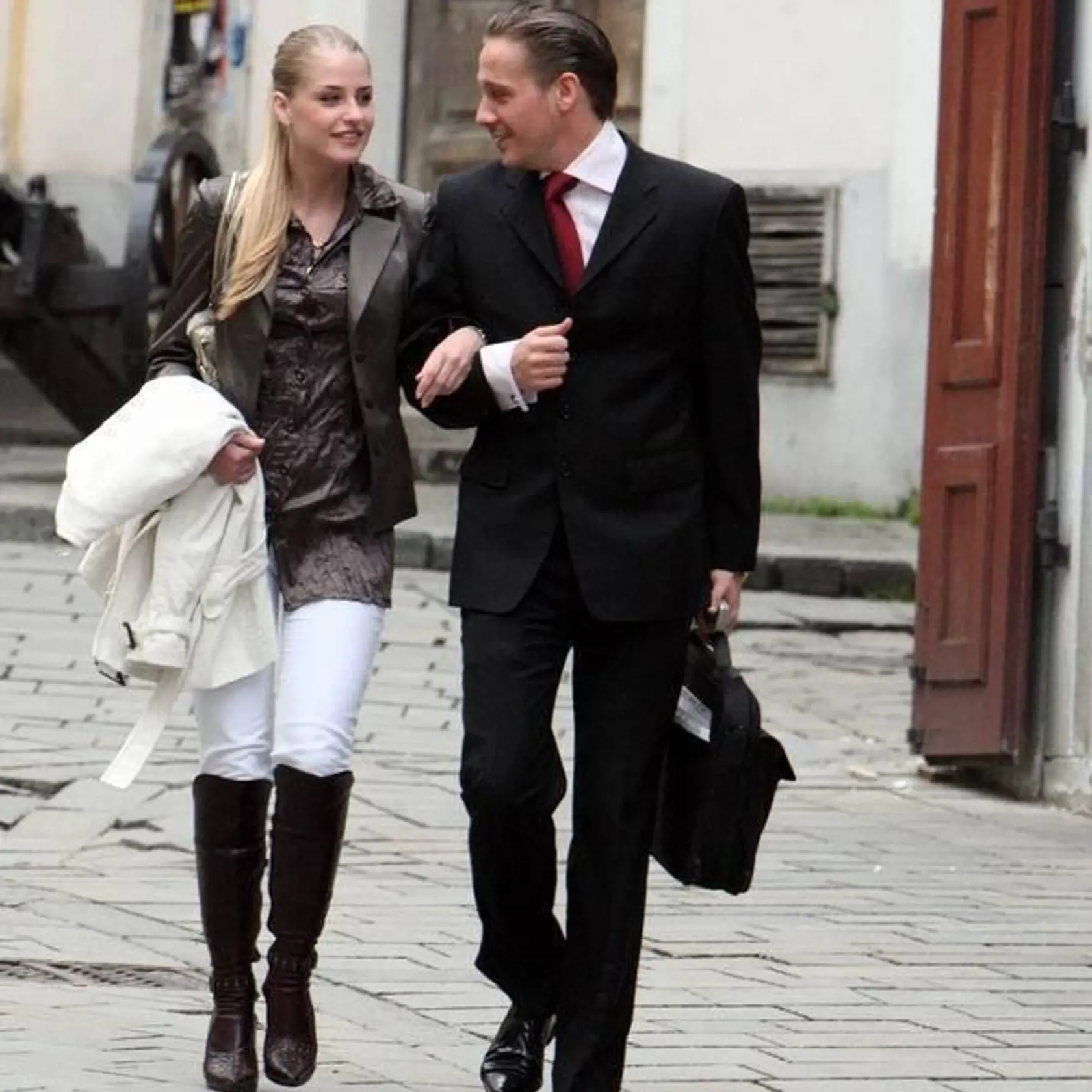 Honzík Novotný a jeho ex Romana Škamlová.