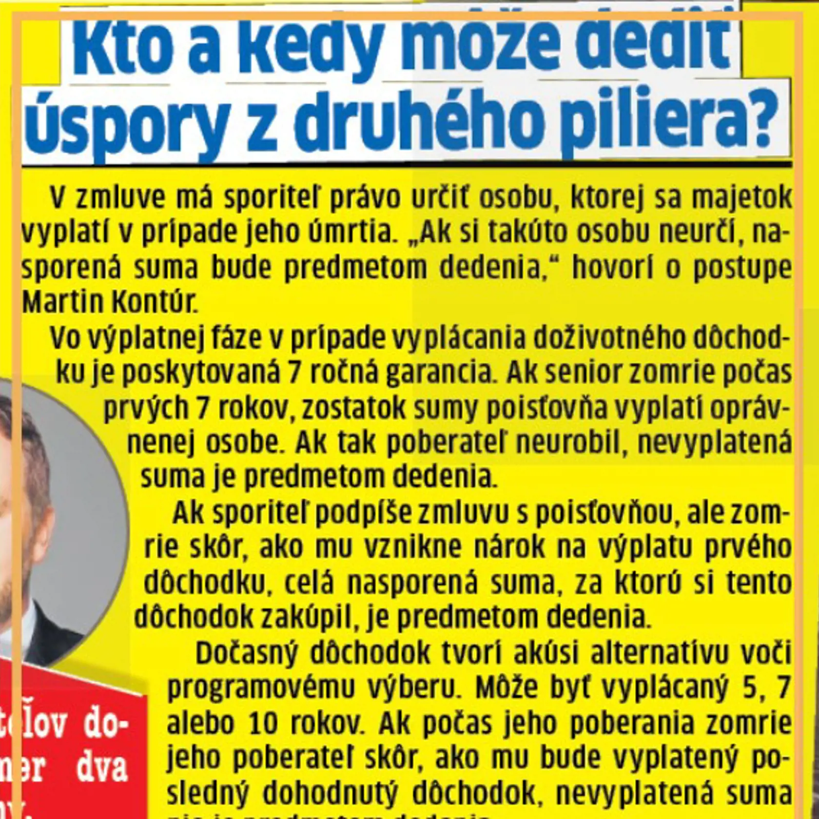 Kto môže dediť úspory z druhého piliera?