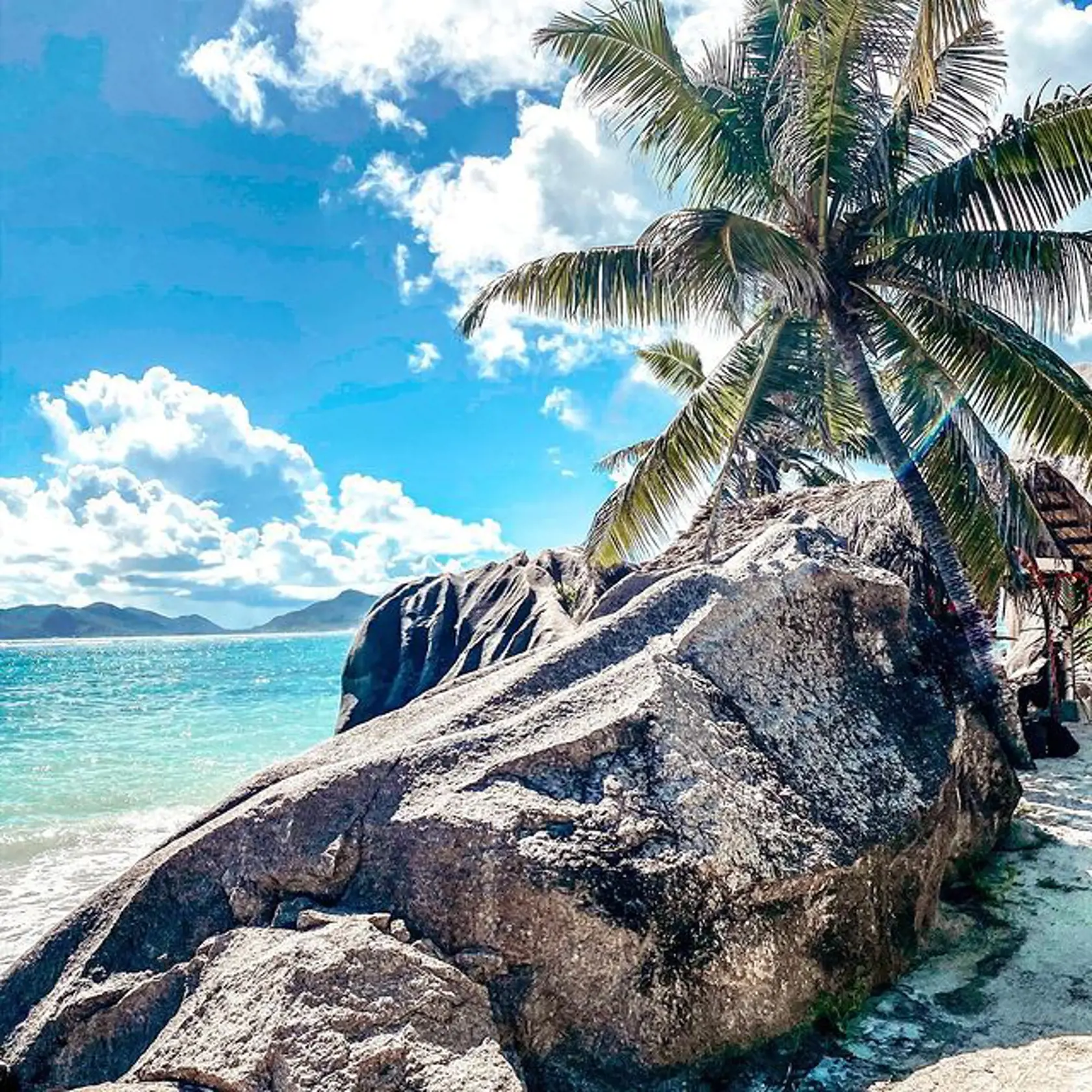 Andrea Verešová na Seychelských ostrovoch.