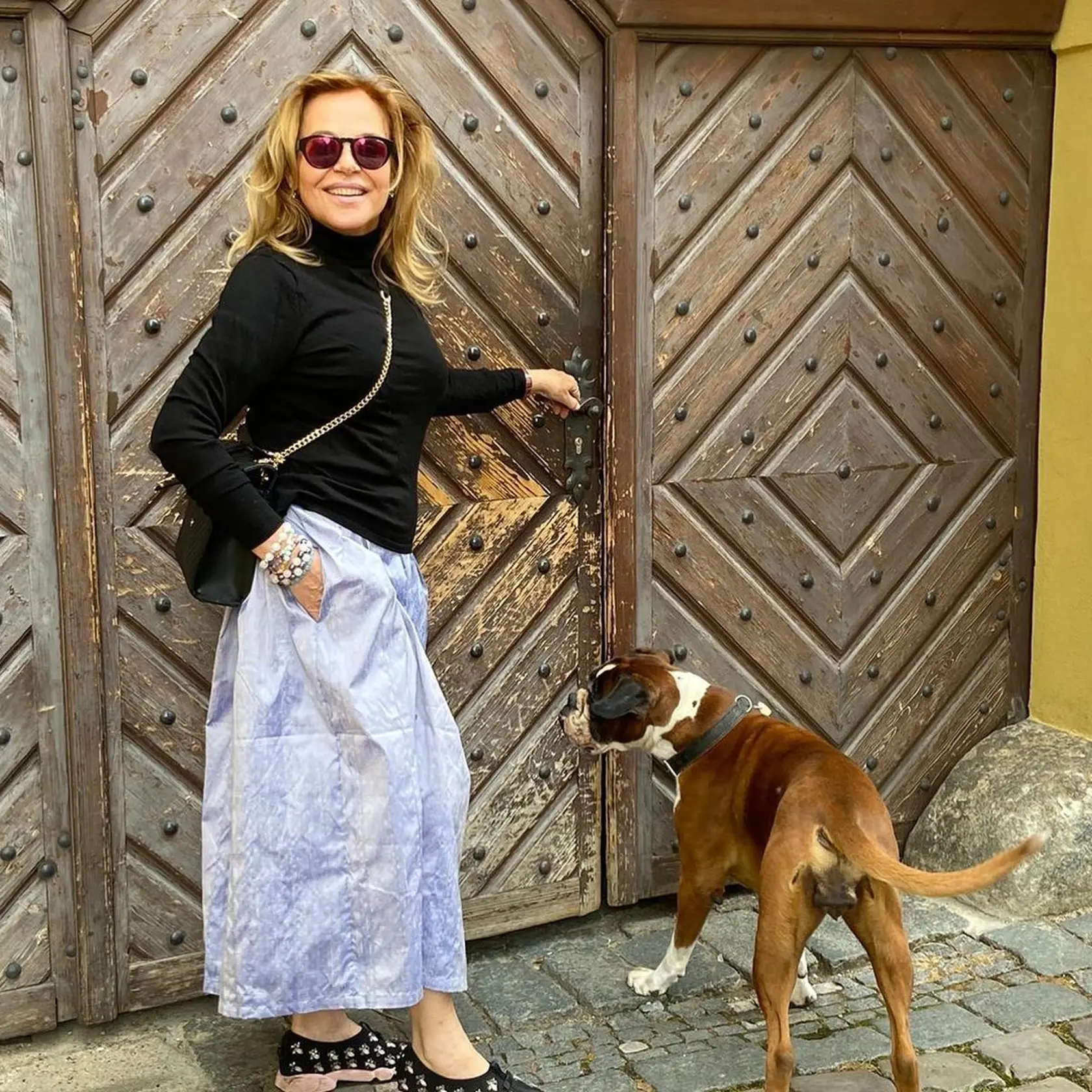 Dagmar Havlová a jej boxerka Grejsinka