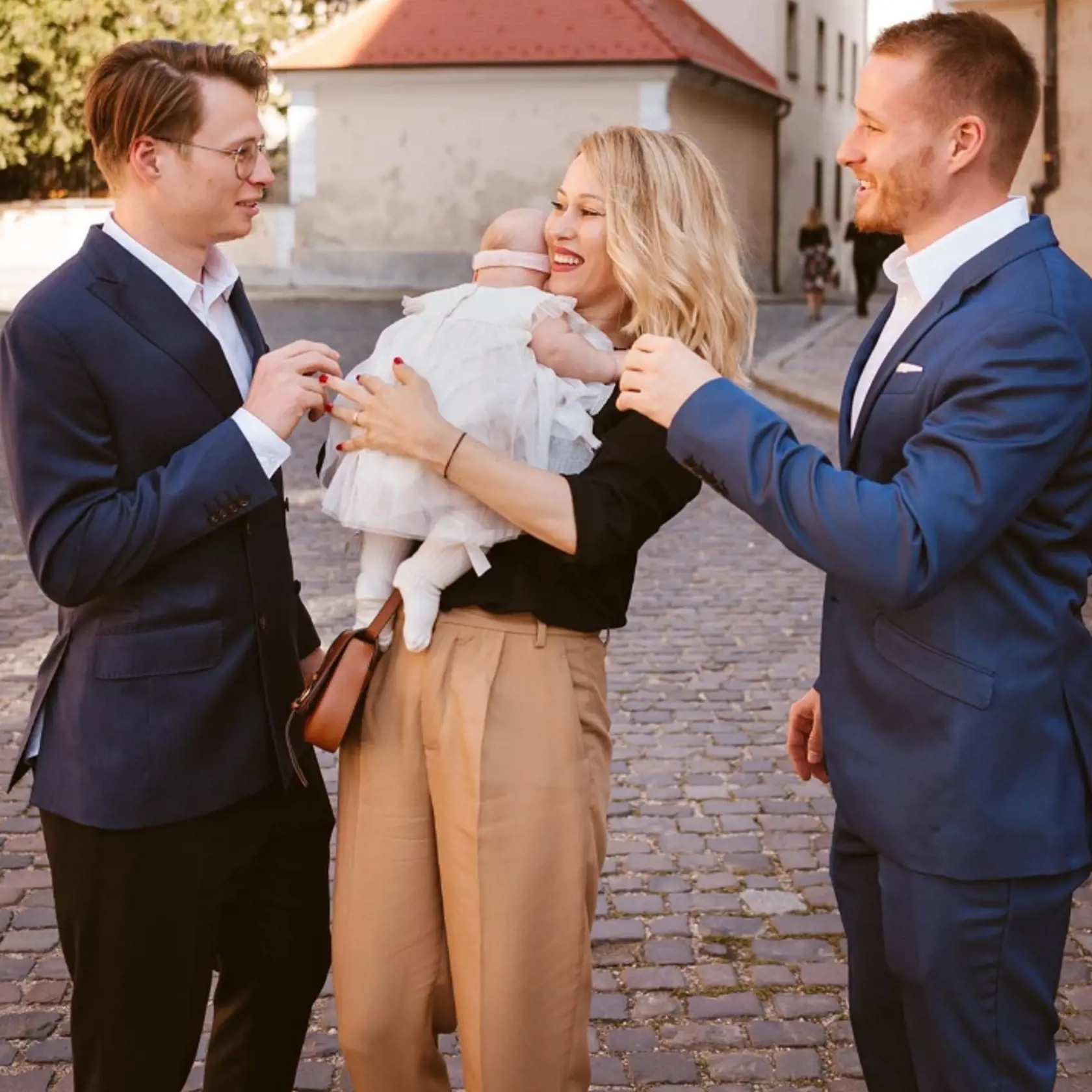 Katka Jakeš krstila svoju rozkošnú dcérku.