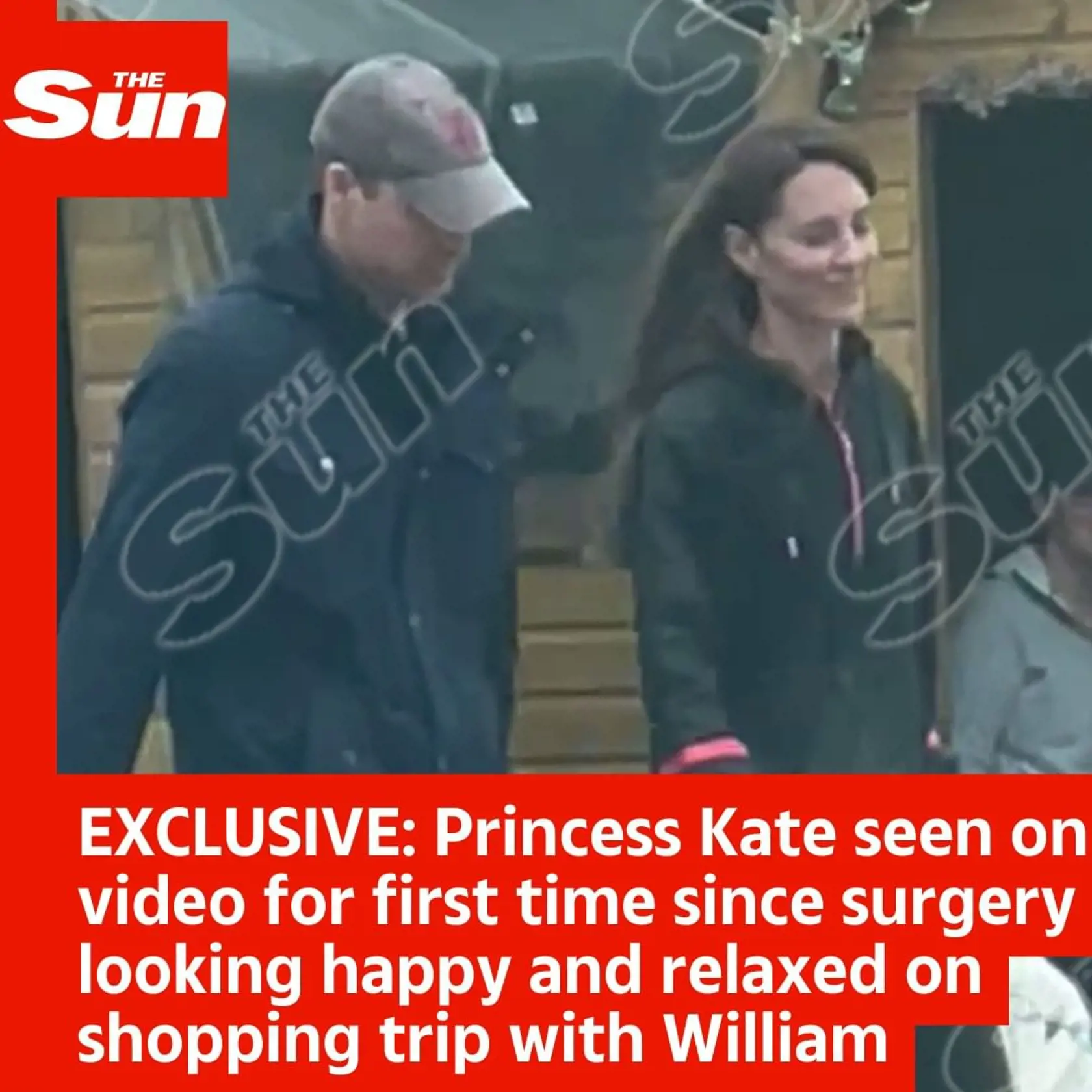 Kate tu bola prichytená na nákupoch s manželom. Zdalo sa, že je v poriadku, aj keď sa princezná neukazovala oficiálne na verejnosti.