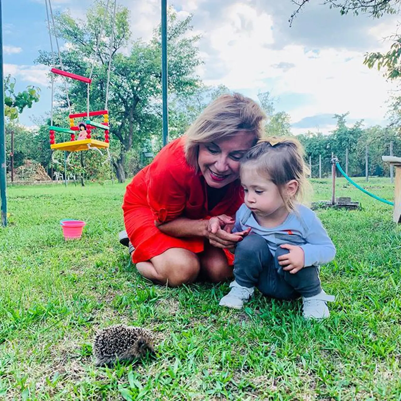 Alena Heribanová s vnučkou Izabelkou.