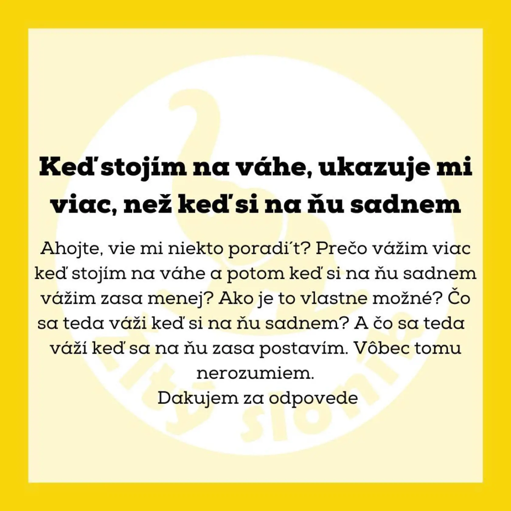 Ako oklamať váhu časť prvá.