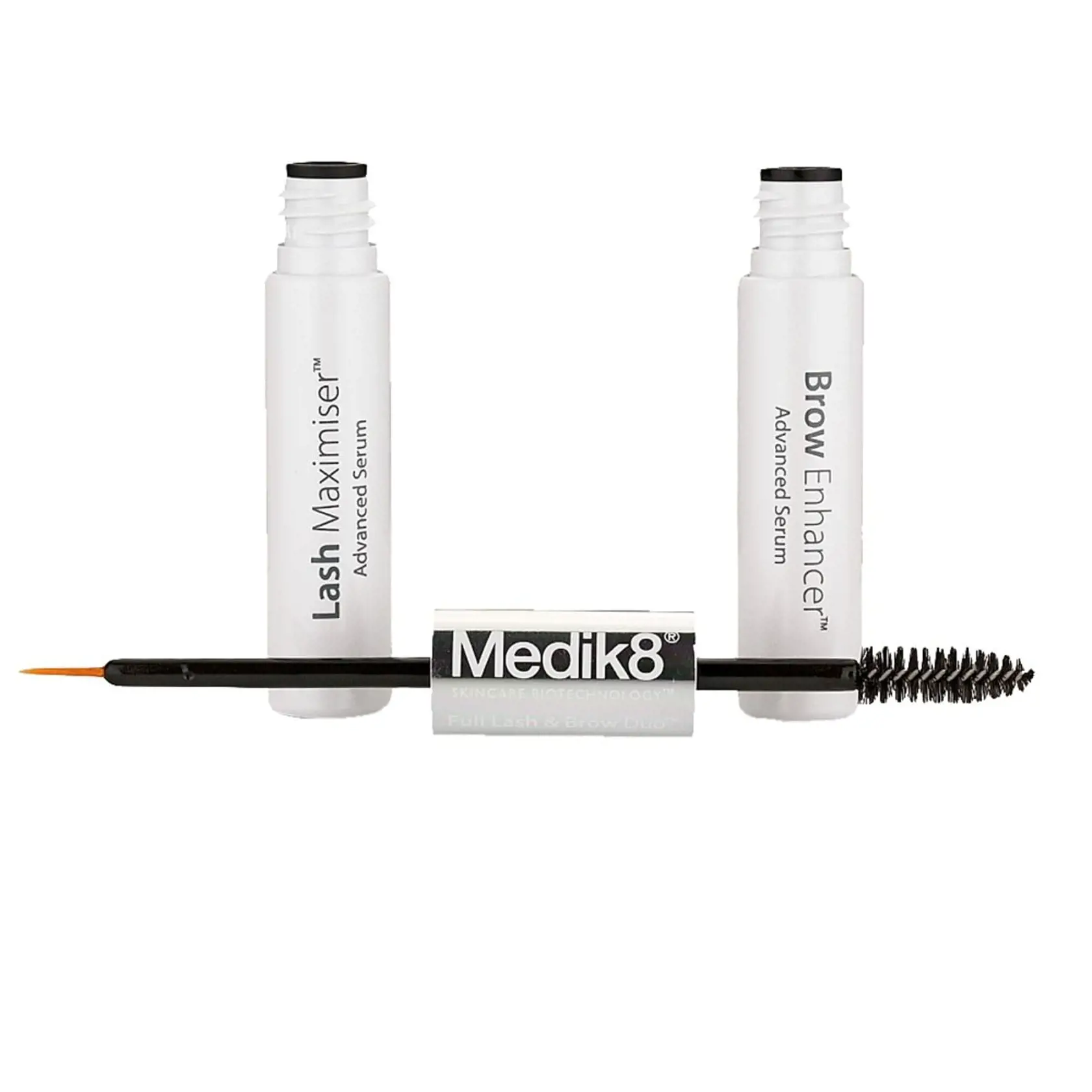 Full Lash & Brow  Duo sérum na riasy  a obočie s komplexom peptidov, panthenolom  a vitamínom E,  Medik8, 65,50 €
