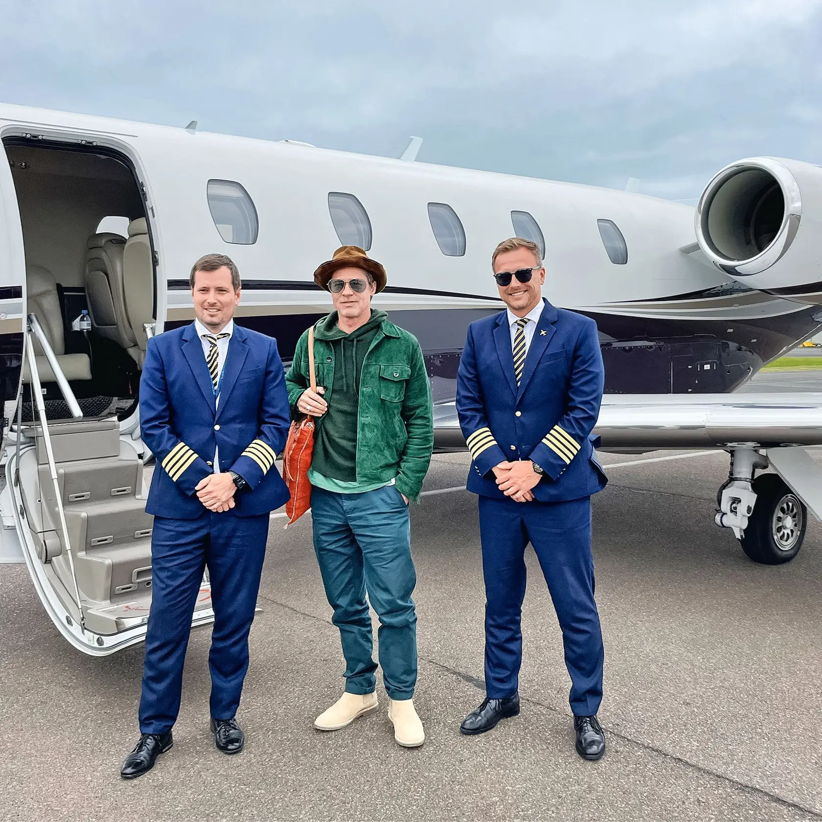 Konvičkovej partner René Kuboš a Brad Pitt.