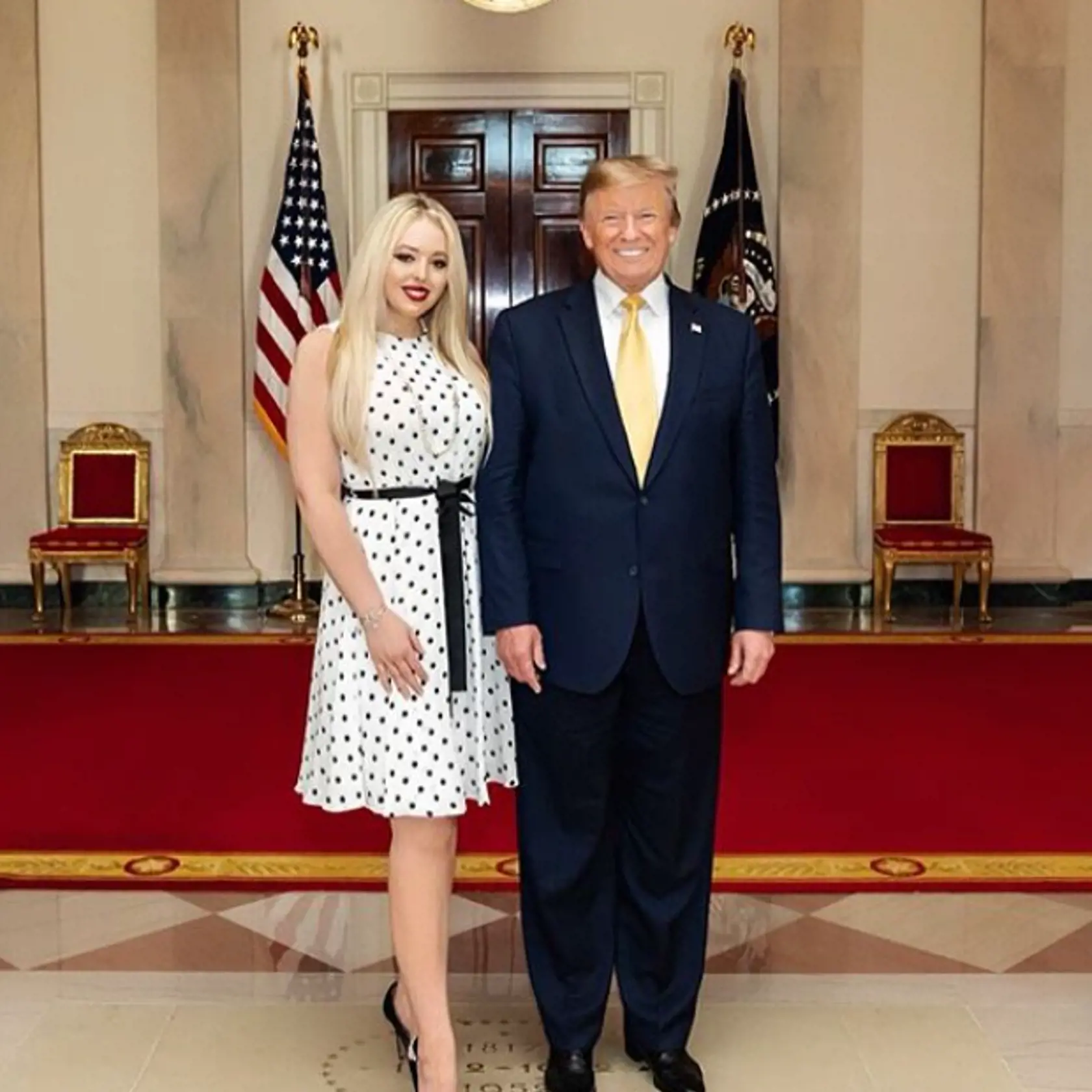 Tiffany a Donald Trump.