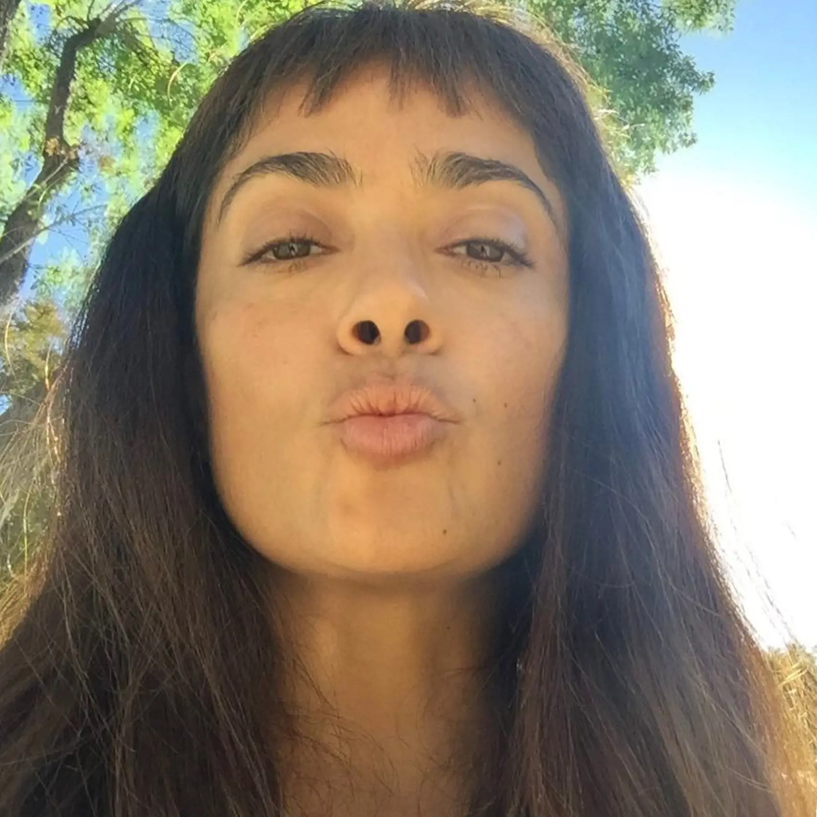 Salma Hayek sa ukázala fanúšikom nenalíčená.