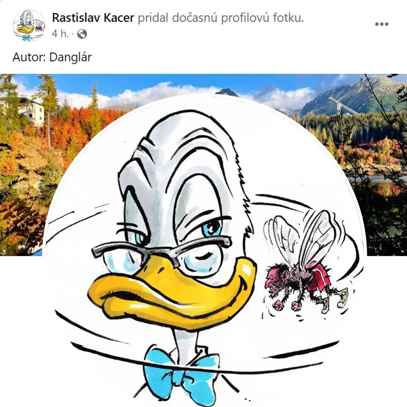 Rastislav Káčer sa nesnaží utlmiť konflikt. Po ostrej výmene názorov zmenil profilovú fotku, ktorá ilustruje Káčerové vnímanie sporu
