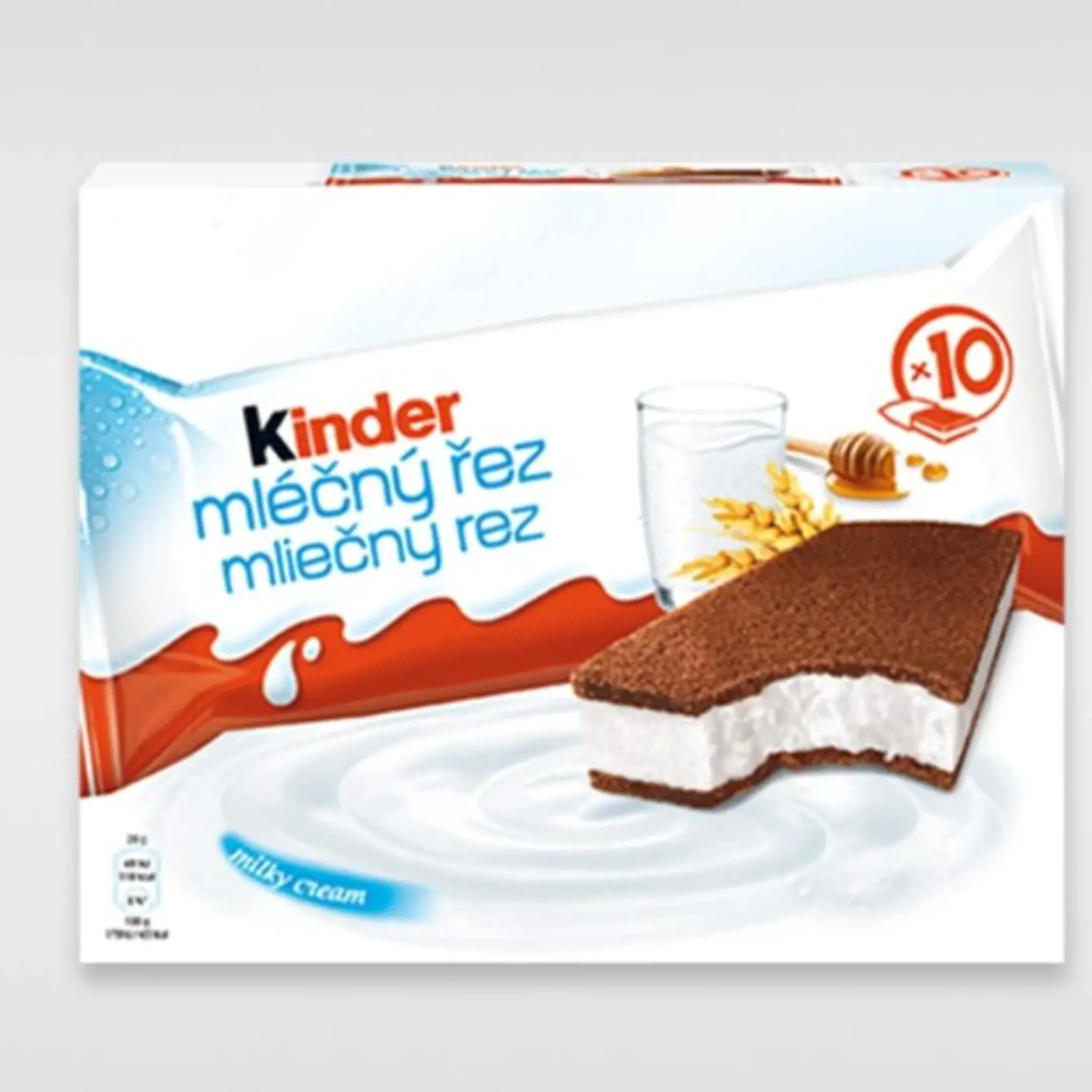 Kinder Mléčný řez 10x28g s minimálnou trvanlivosťou do  02.04.2024.
