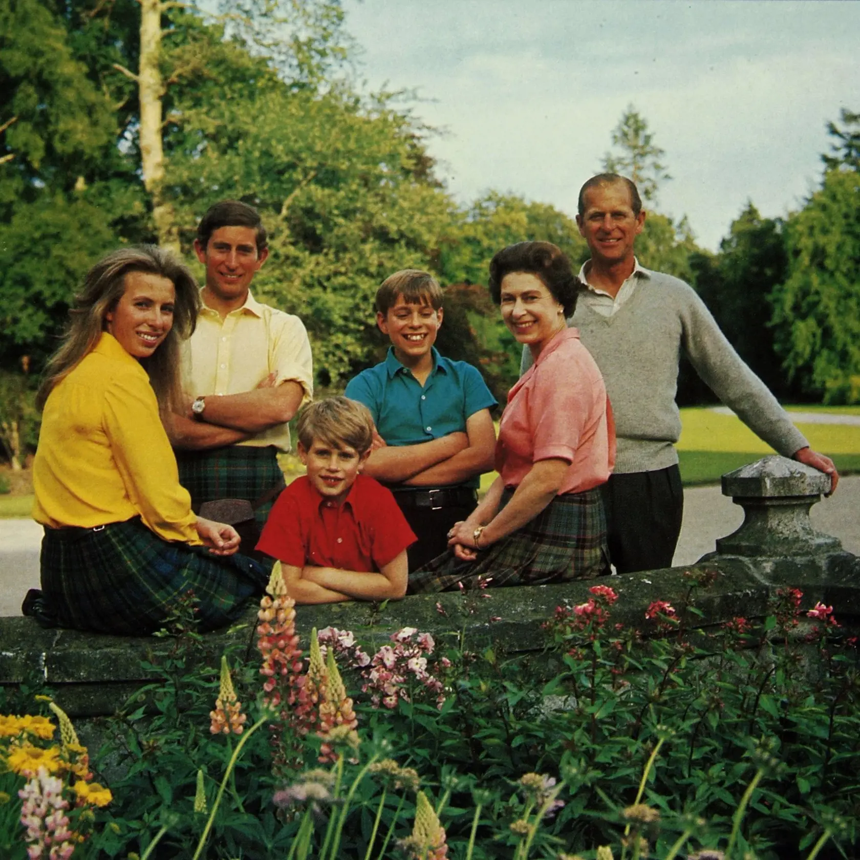 Britská kráľovská rodina 1972