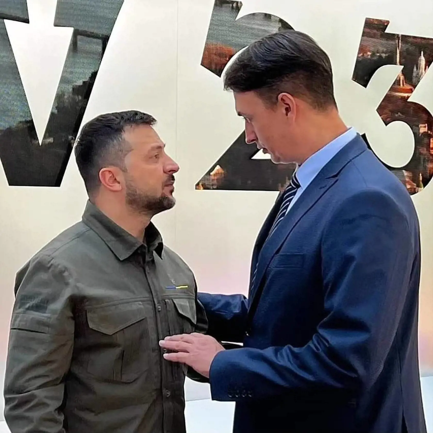 Juraj Rizman s prezidentom Ukrajiny Volodymyrom Zelenským