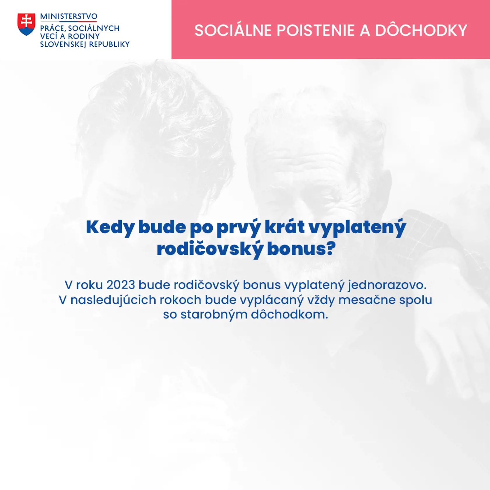 Ministerstvo zverejnilo najčastejšie otázky a odpovede k rodičovskému bonusu.