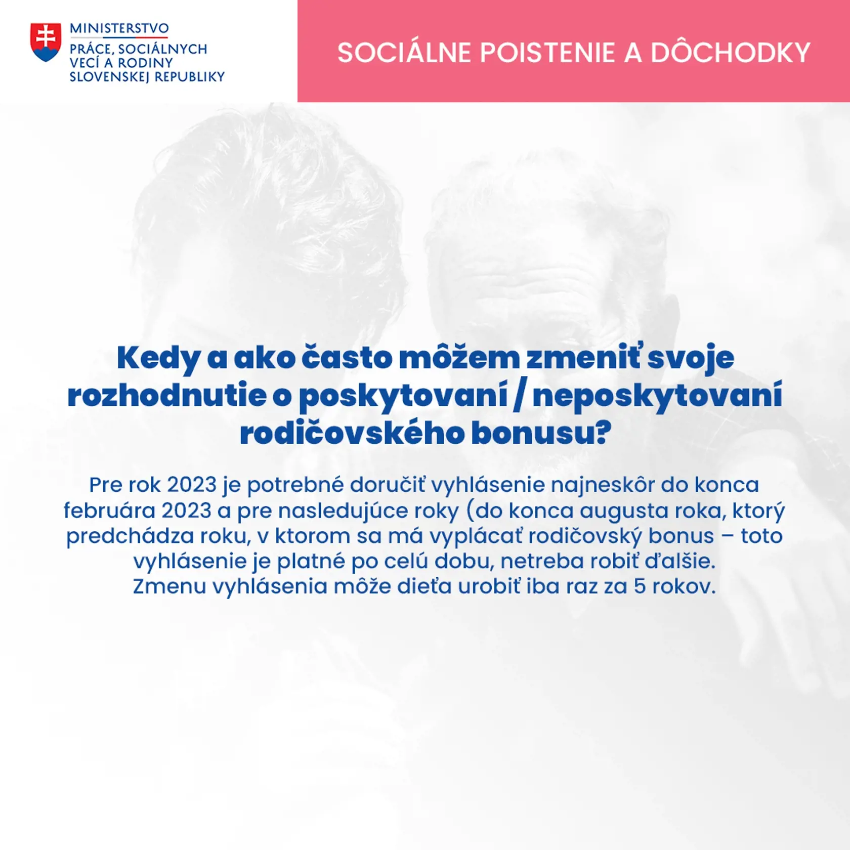 Ministerstvo zverejnilo najčastejšie otázky a odpovede k rodičovskému bonusu.