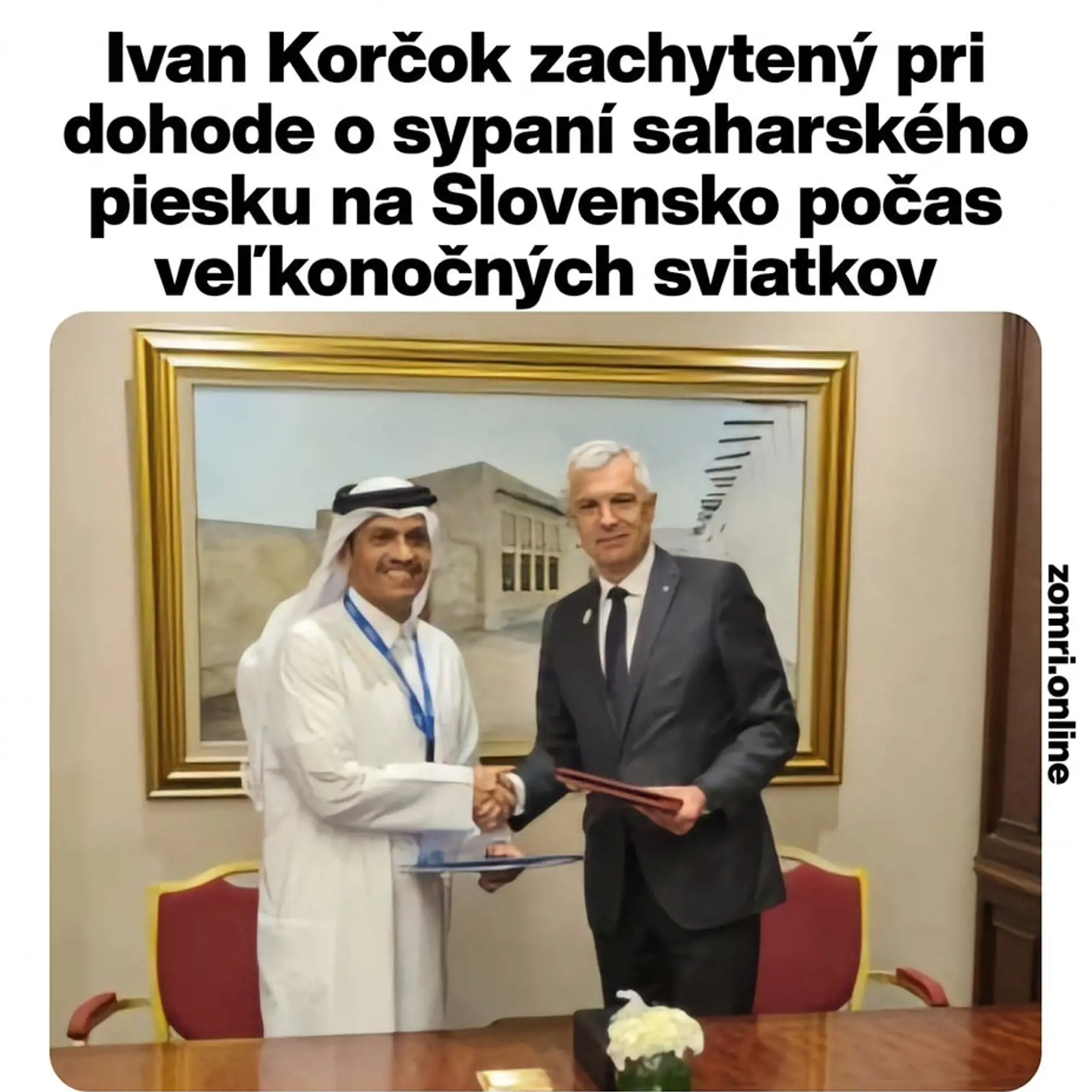 Nečakaná správa, ktorá vyrazila dych všetkým voličom Slovenska: Do SAHARAGATE zatiahli prezidentského kandidáta Ivana Korčoka! Bože, ten piesok bol počas Veľkej noci  fakt všade...