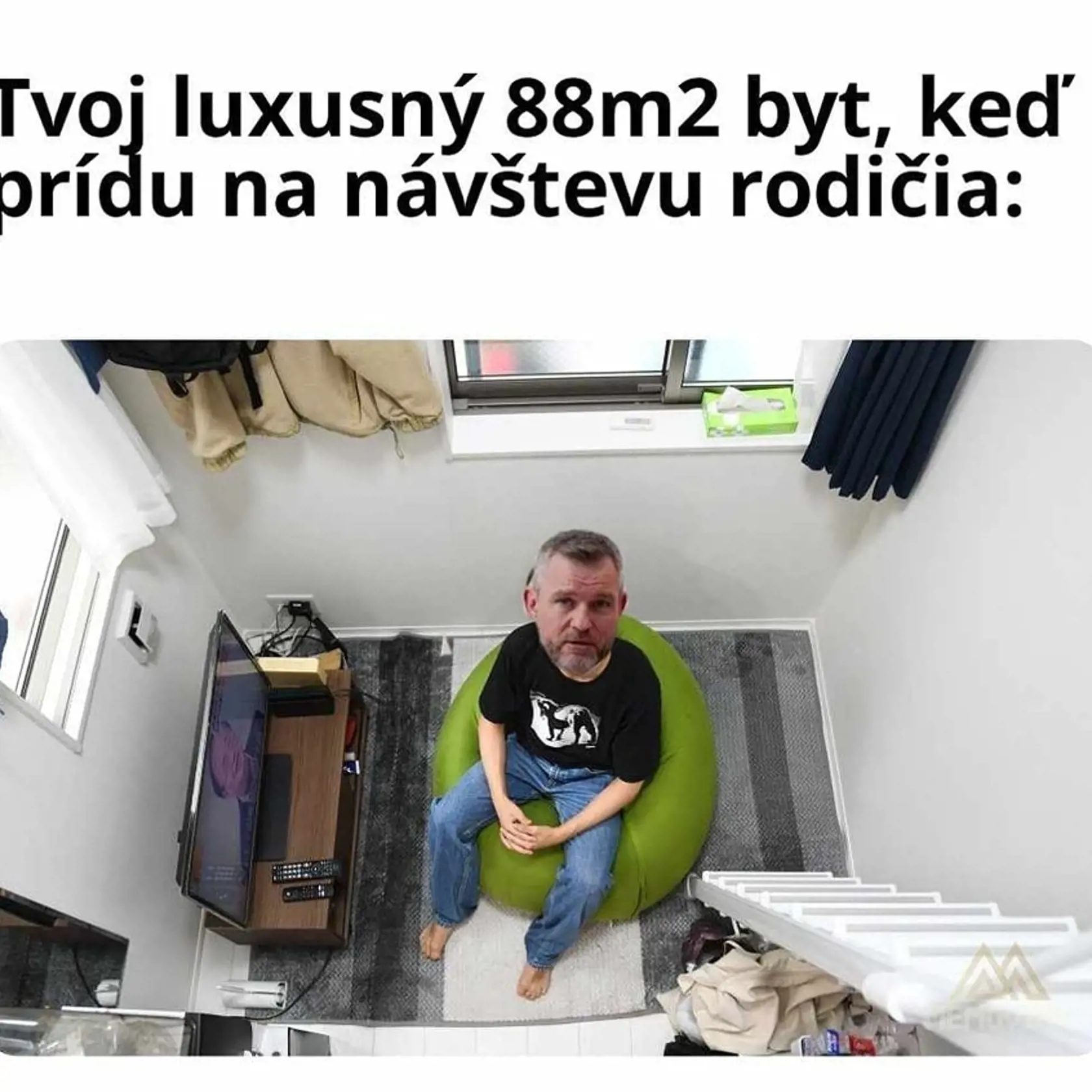 Mnohí to určite poznáte, tlačiť sa síce v útulnom, ale v malom byte, nie je vôbec komfortné. A to ani pre dlhoročného politika, ktorý chce byť prezidentom. Peter Pellegrini by zrejme o tom mohol aj hodiny rozprávať.