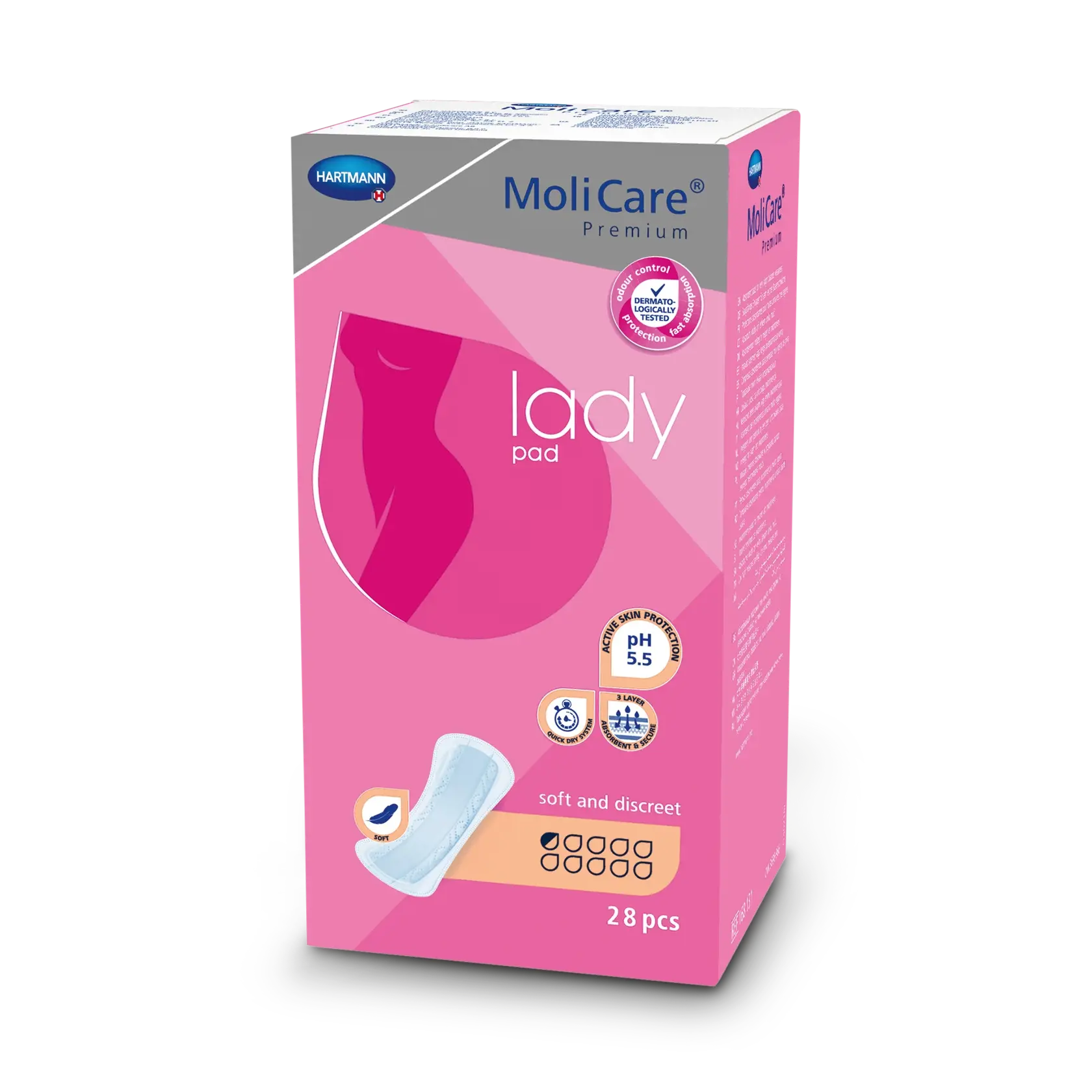 MoliCare Lady sú spoľahlivá ochrana.