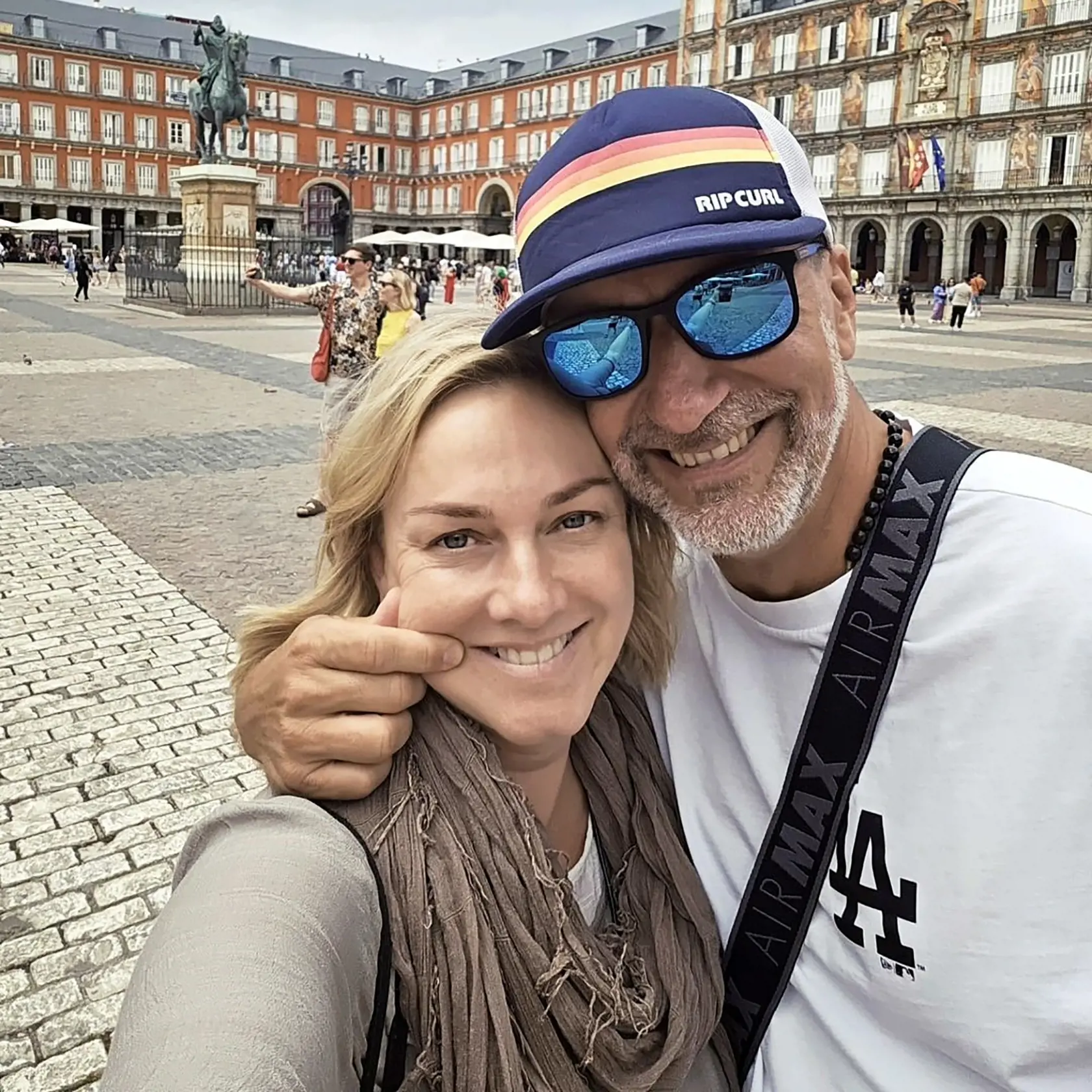 Výlet vo dvojici. Monika Hilmerová a Jaro Bekr sa tentoraz vybrali do Madridu.