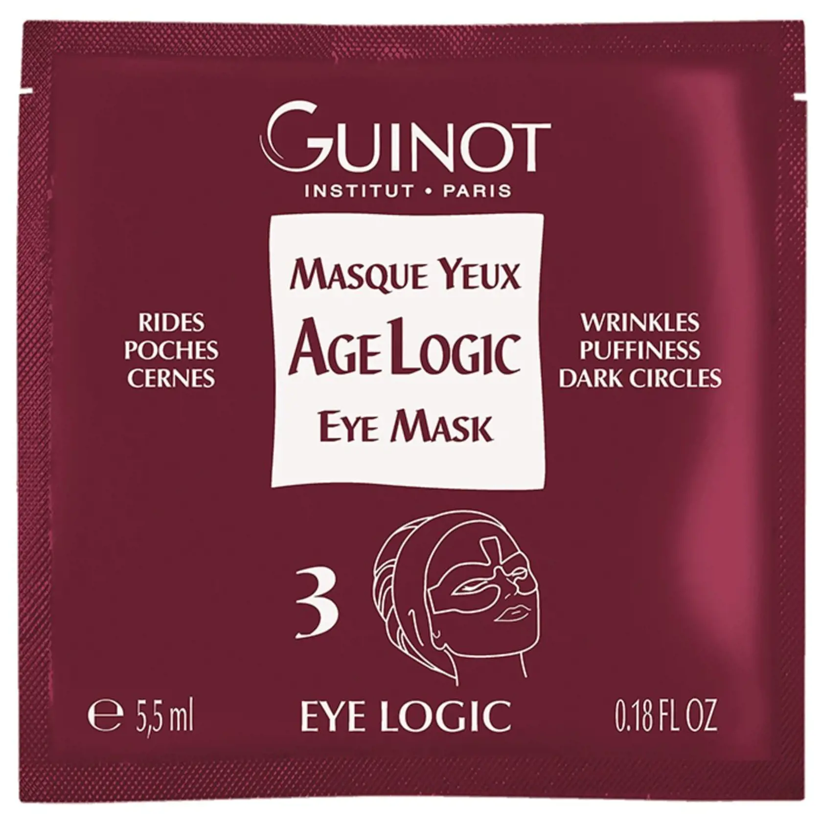 Očná
maska
Ege Logic na omla
denie
očného
okolia,
Guinot,
38 € (4 masky)