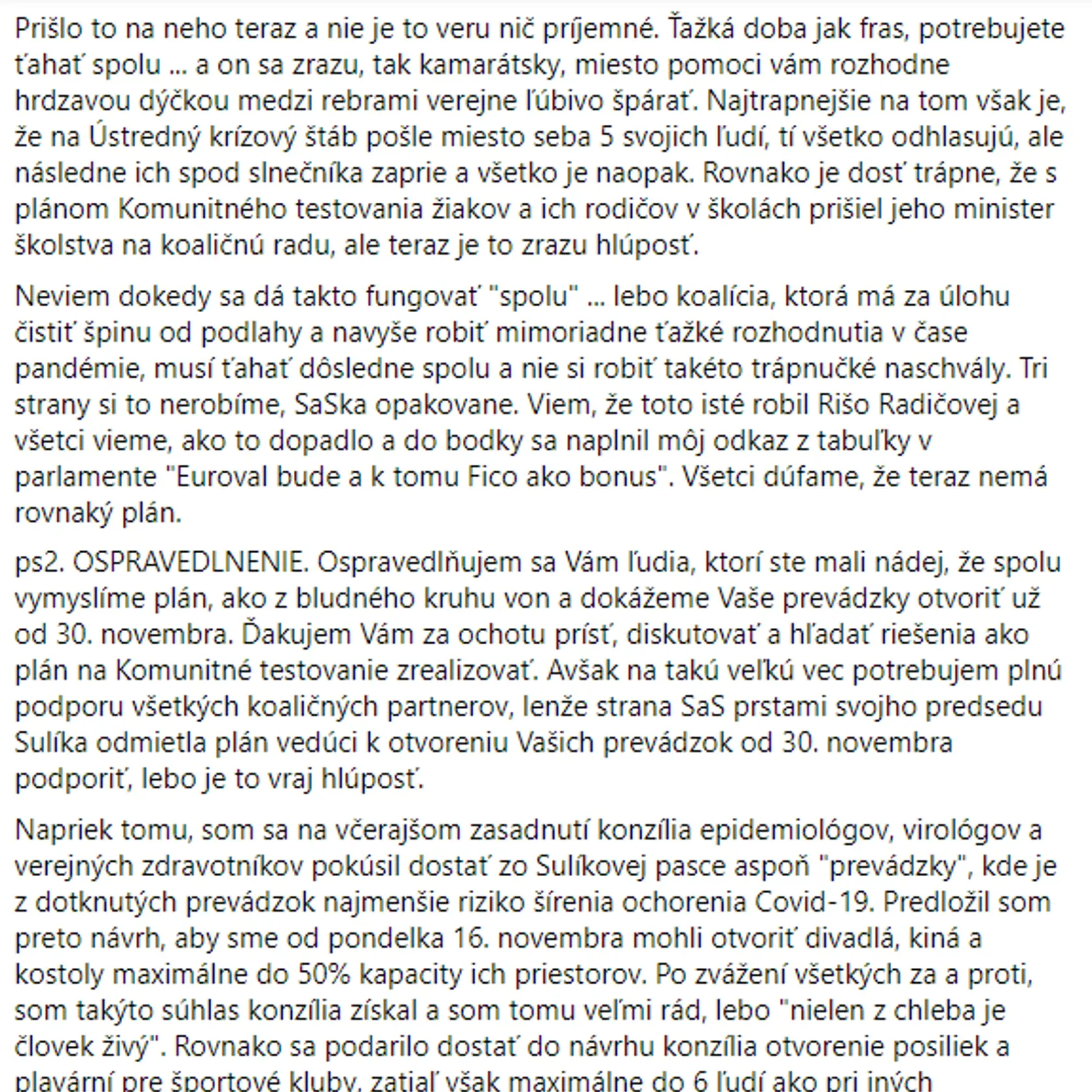 Igor Matovič sa poriadne rozzúril! Opäť si to odskákal Richard Sulík.