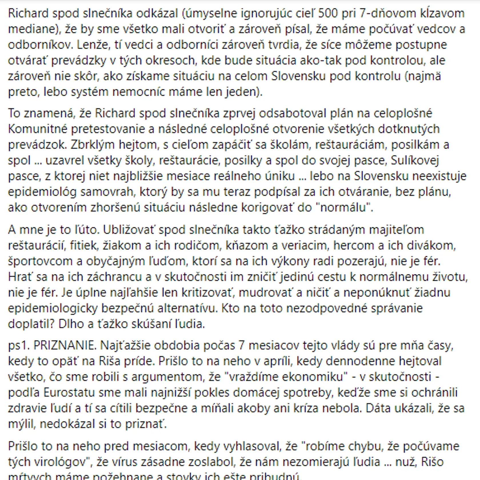 Igor Matovič sa poriadne rozzúril! Opäť si to odskákal Richard Sulík.
