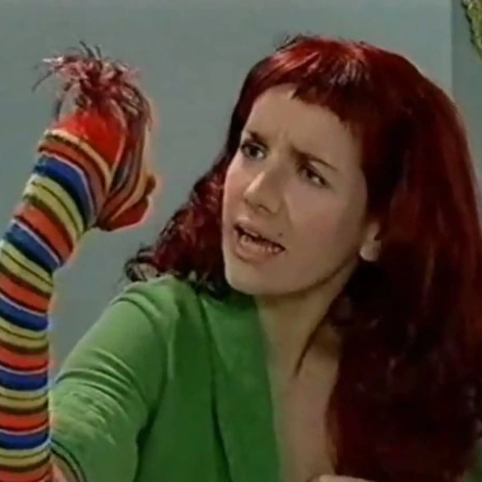 Natalia Oreiro a jej verná kamarátka ponožka.