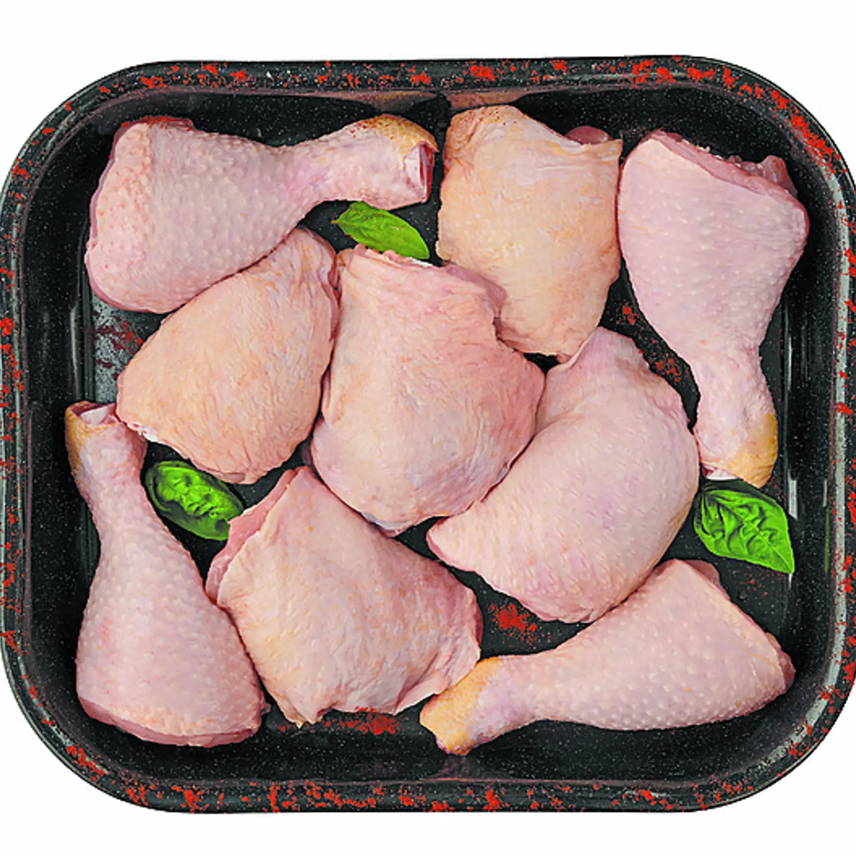 Kuracie stehná XXL, zľava 30 %, cena za 1 kg po zľave 2,79 eura.