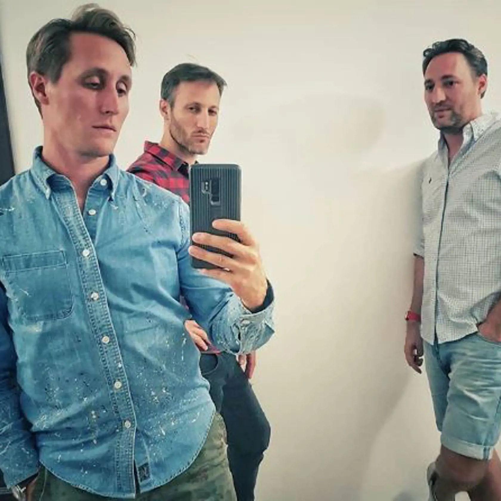Ako modeli! Zľava Matej Sajfa Cifra, Tomáš a Ján.
