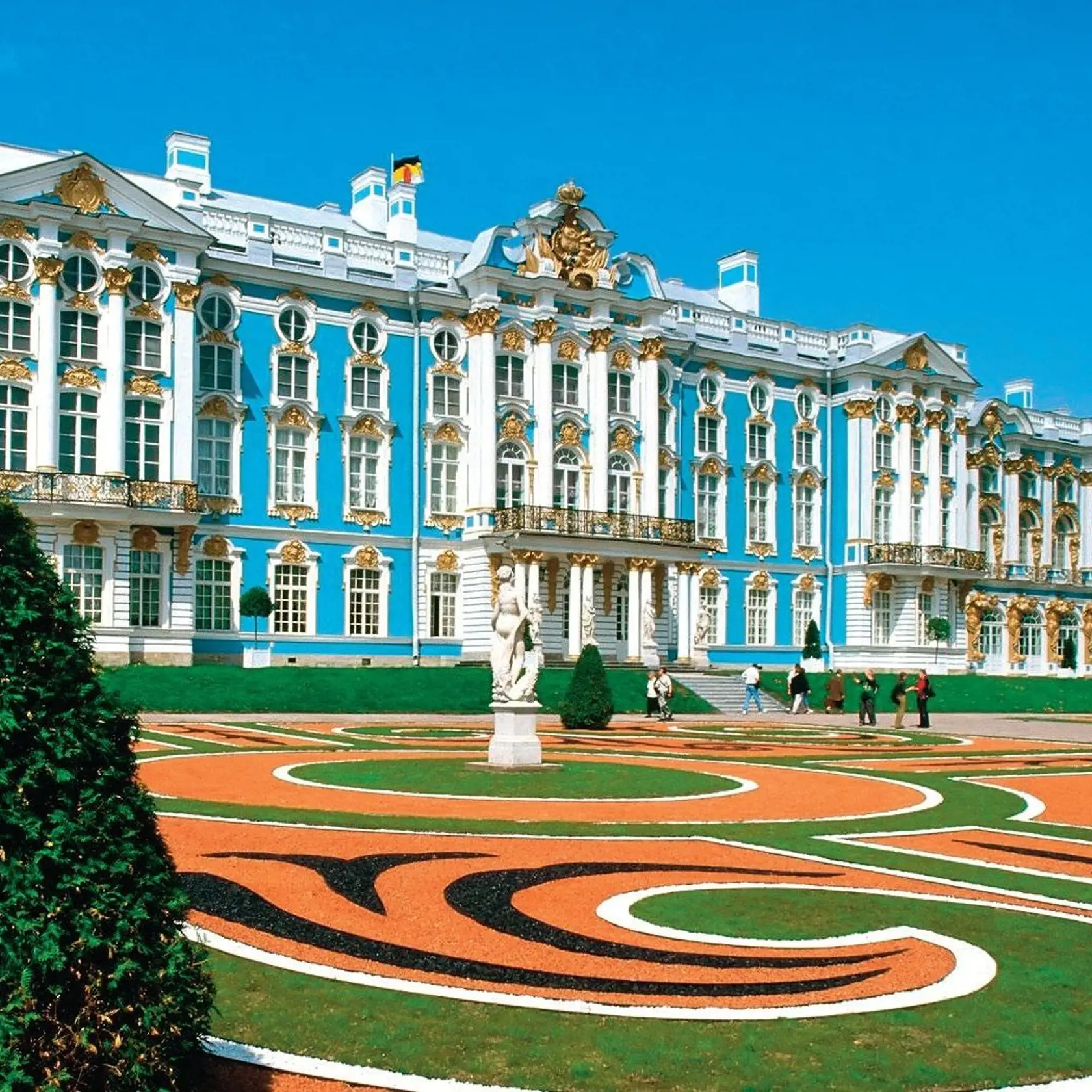 Palác Kataríny I. v mestečku Puškin.
