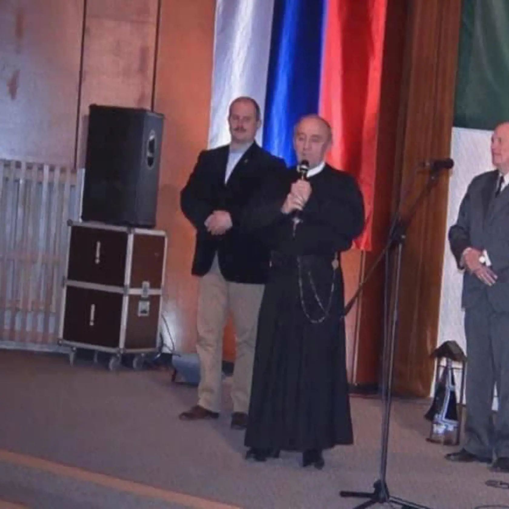 Miroslav Čajka na jednom z mítingov kotlebovcov.