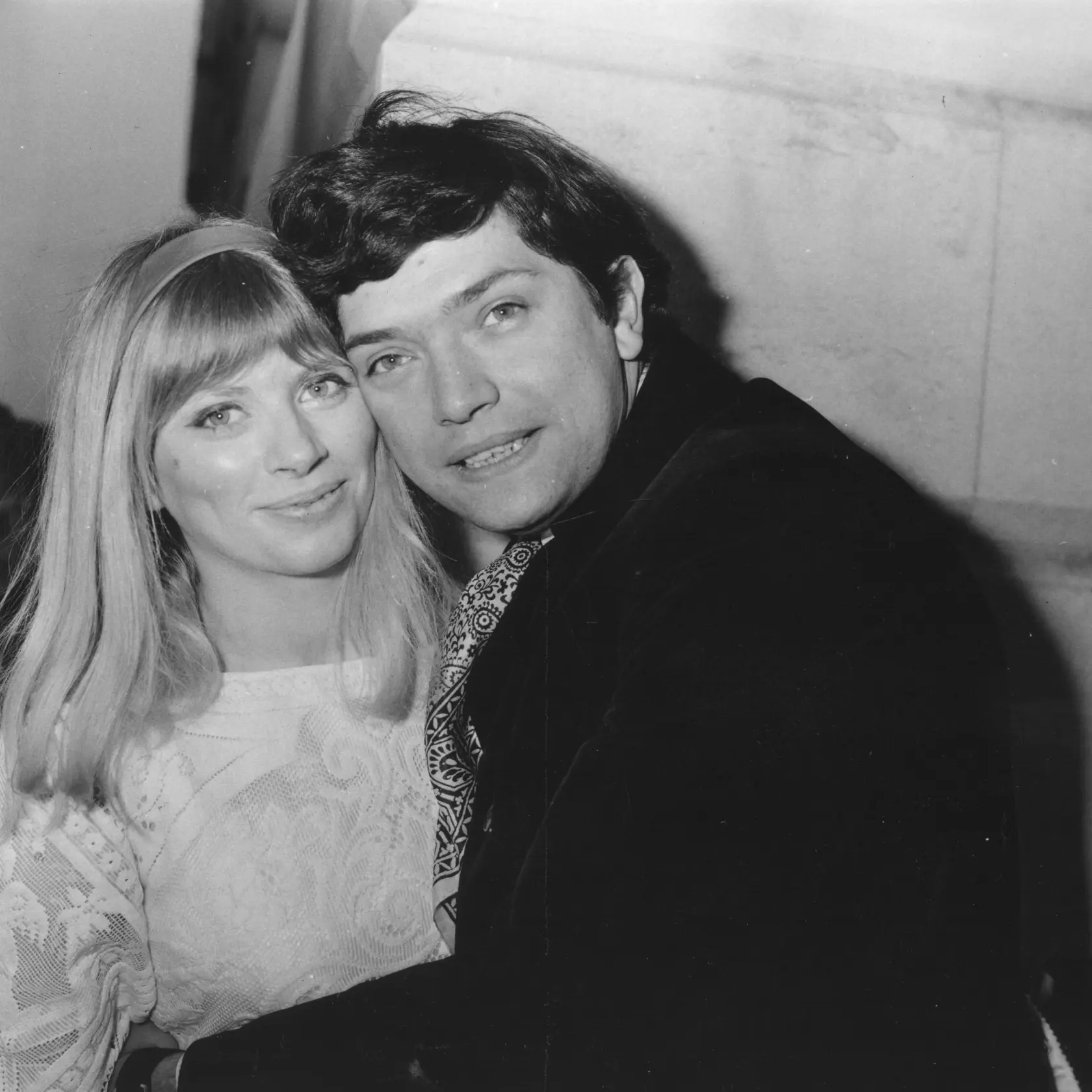 1969- Martin Shaw s Jill Allen, svadobná foto.