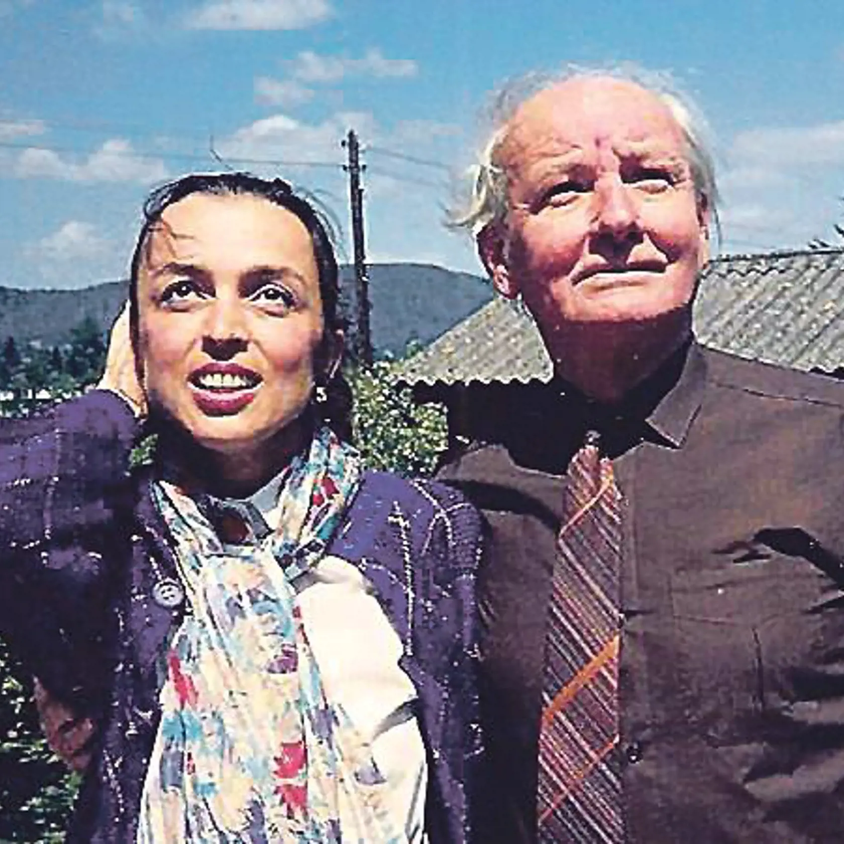 Ráž so svojou treťou manželkou Olgou Hnátkovou,