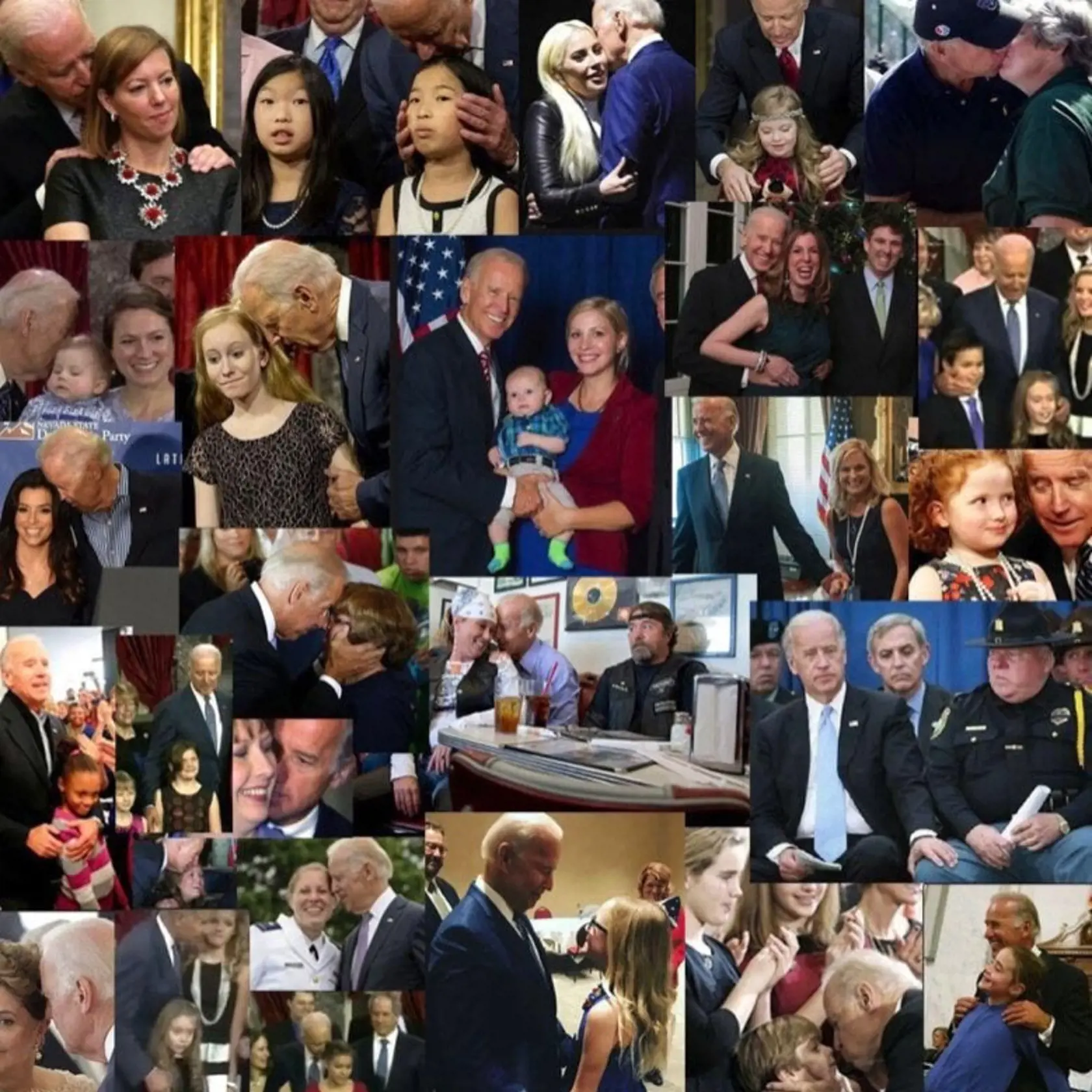 Joe Biden je veľmi priateľský a má blízky vzťah k deťom. Mnohí si myslia, že to hraničí s pedofíliou.