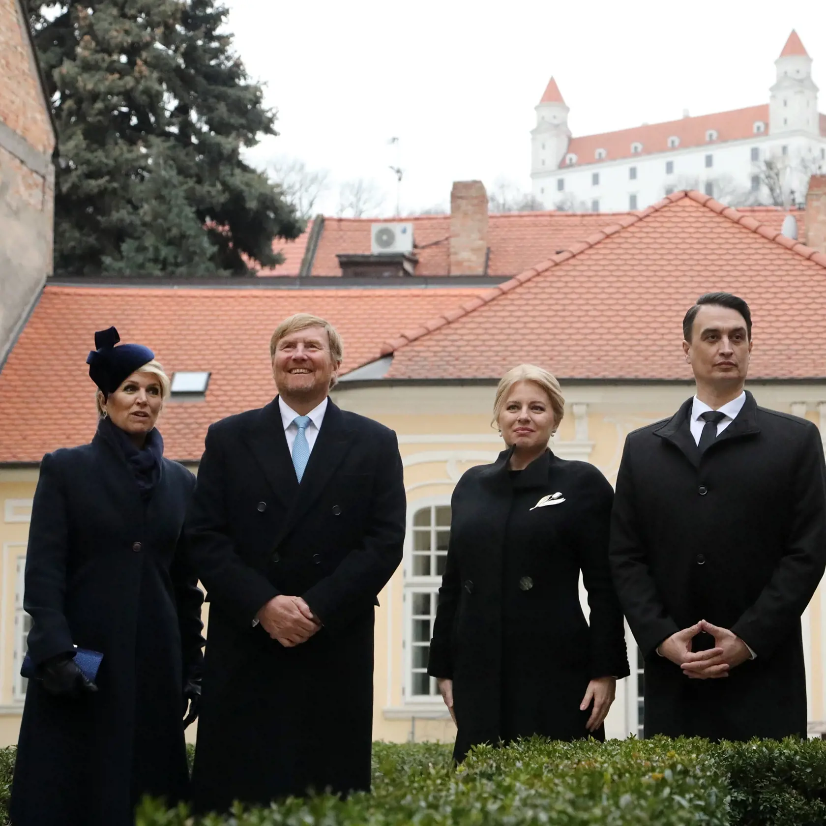 Holandský kráľovský pár v Lisztovej záhrade.