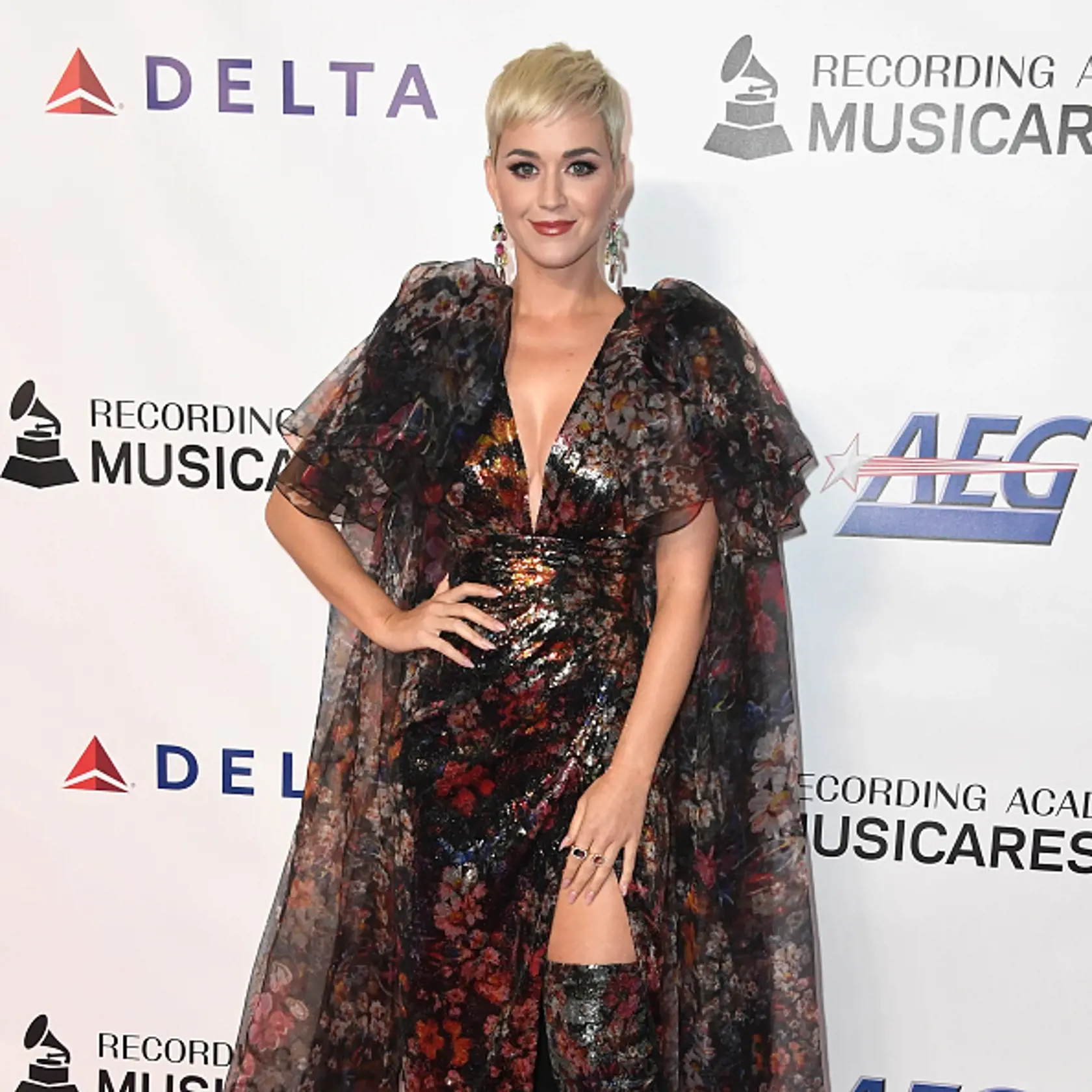 LOS ANGELES, CA - FEBRUARY 08:  Katy Perry attends MusiCares Person of the Year honoring Dolly Parton at Los Angeles Convention Center on February 8, 2019 in Los Angeles, California.  (Photo by Frazer Harrison/Getty Images)