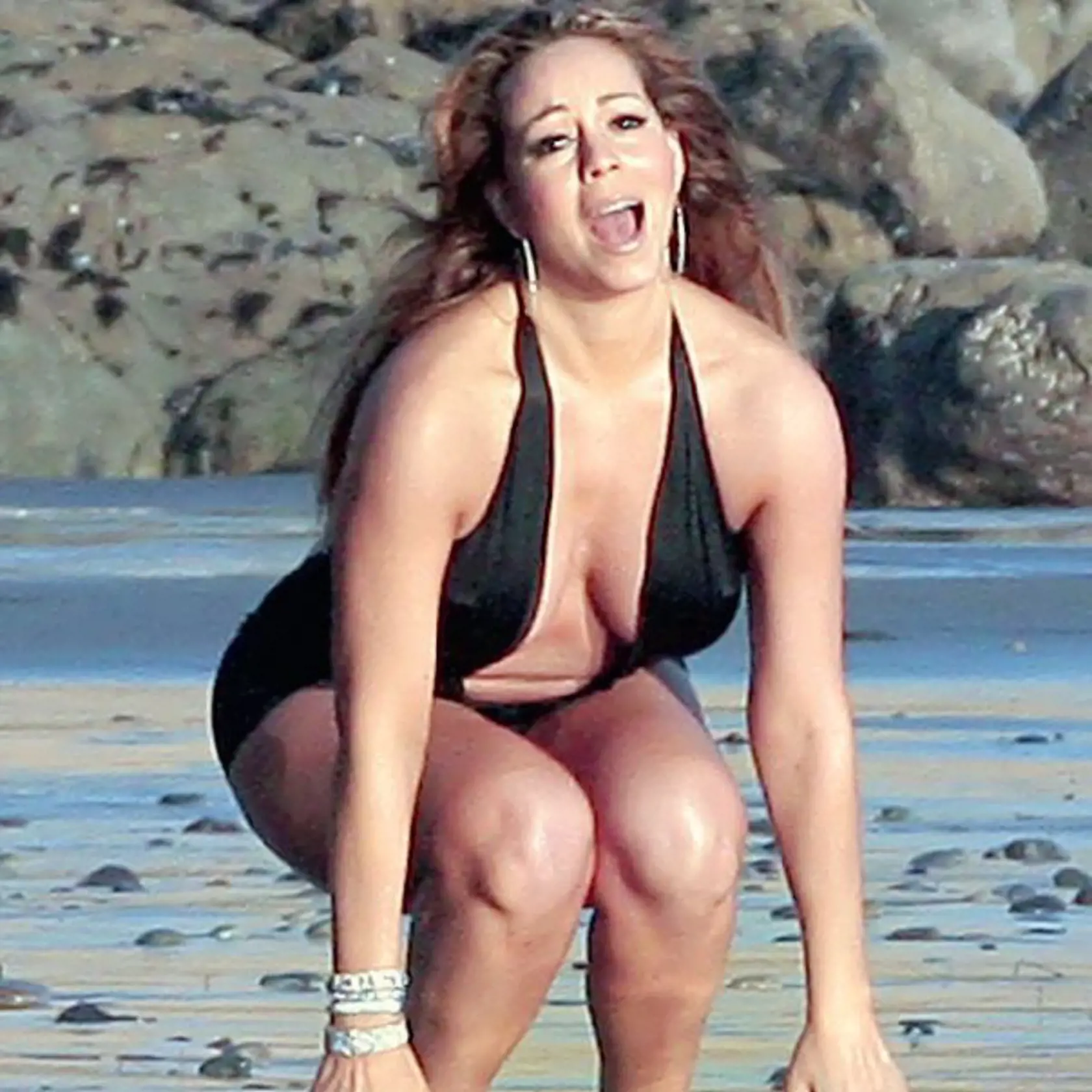 Mariah sa za makarónmi očividne veľmi cnelo