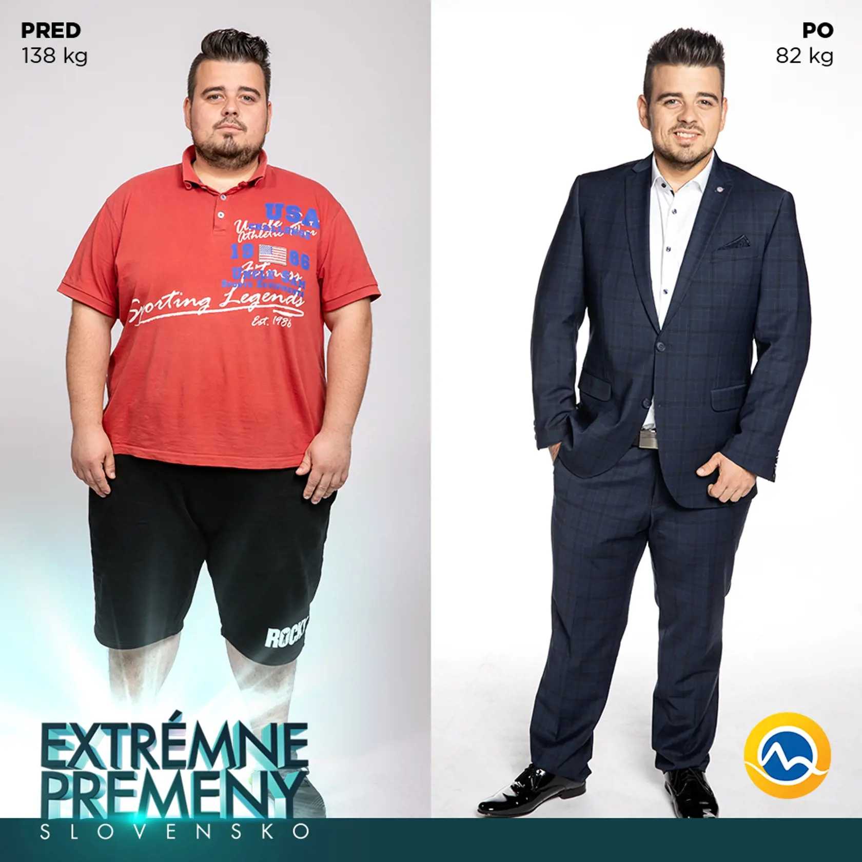 Keďže nechcel, aby sa za neho deti hanbili, rozhodol sa, že alarmujúcej váhy 138 kilogramov sa musí urgentne zbaviť. Miro (29) sa preto zaťal a prekonal sám seba, pretože sa mu po roku driny podarilo schudnúť na 82 kilogramov a v zdravom životnom štýle plánoval pokračovať.