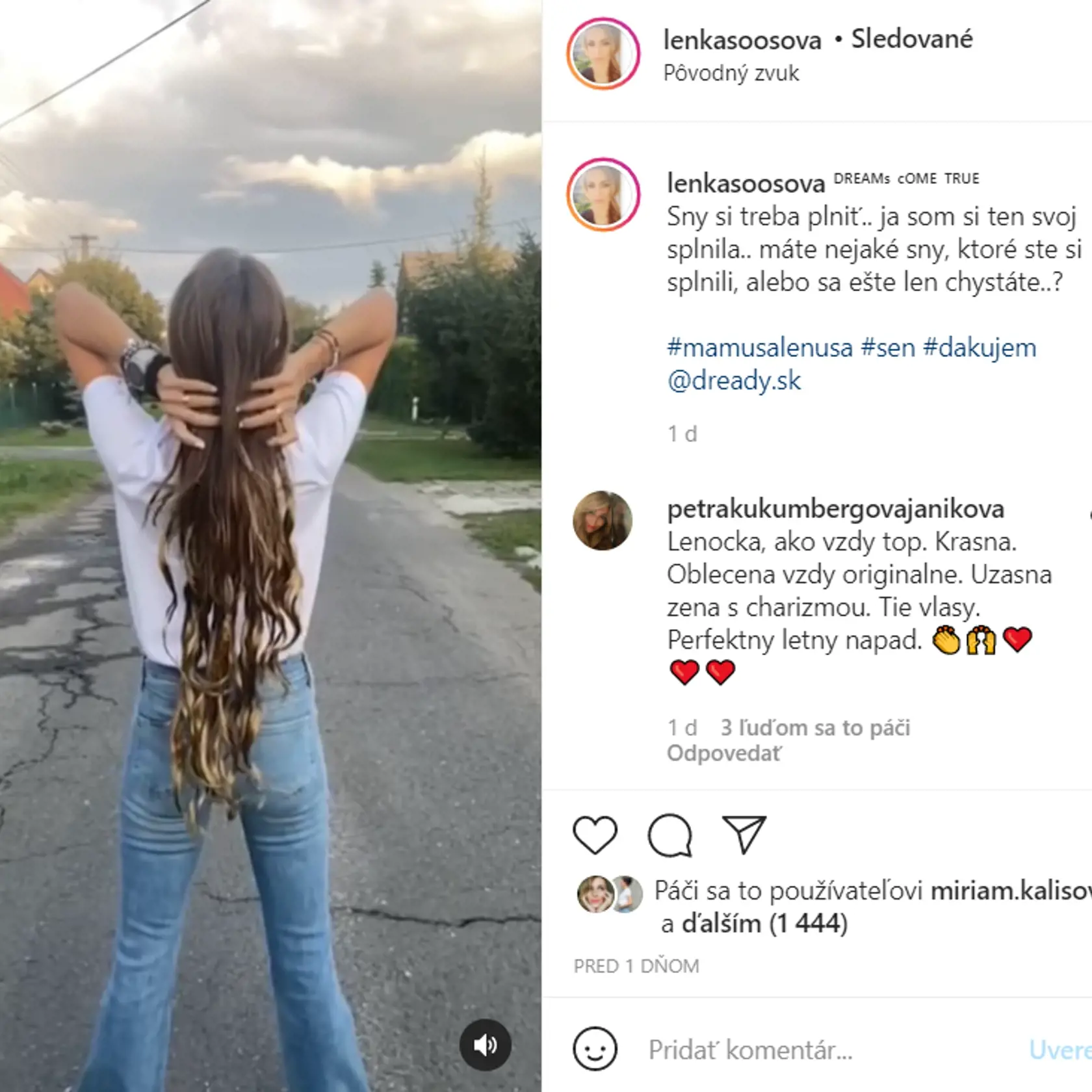Lenka Šóošová si dala "vyrobiť" nové vlasy. Jej fanúšikom sa zmena nepáči.