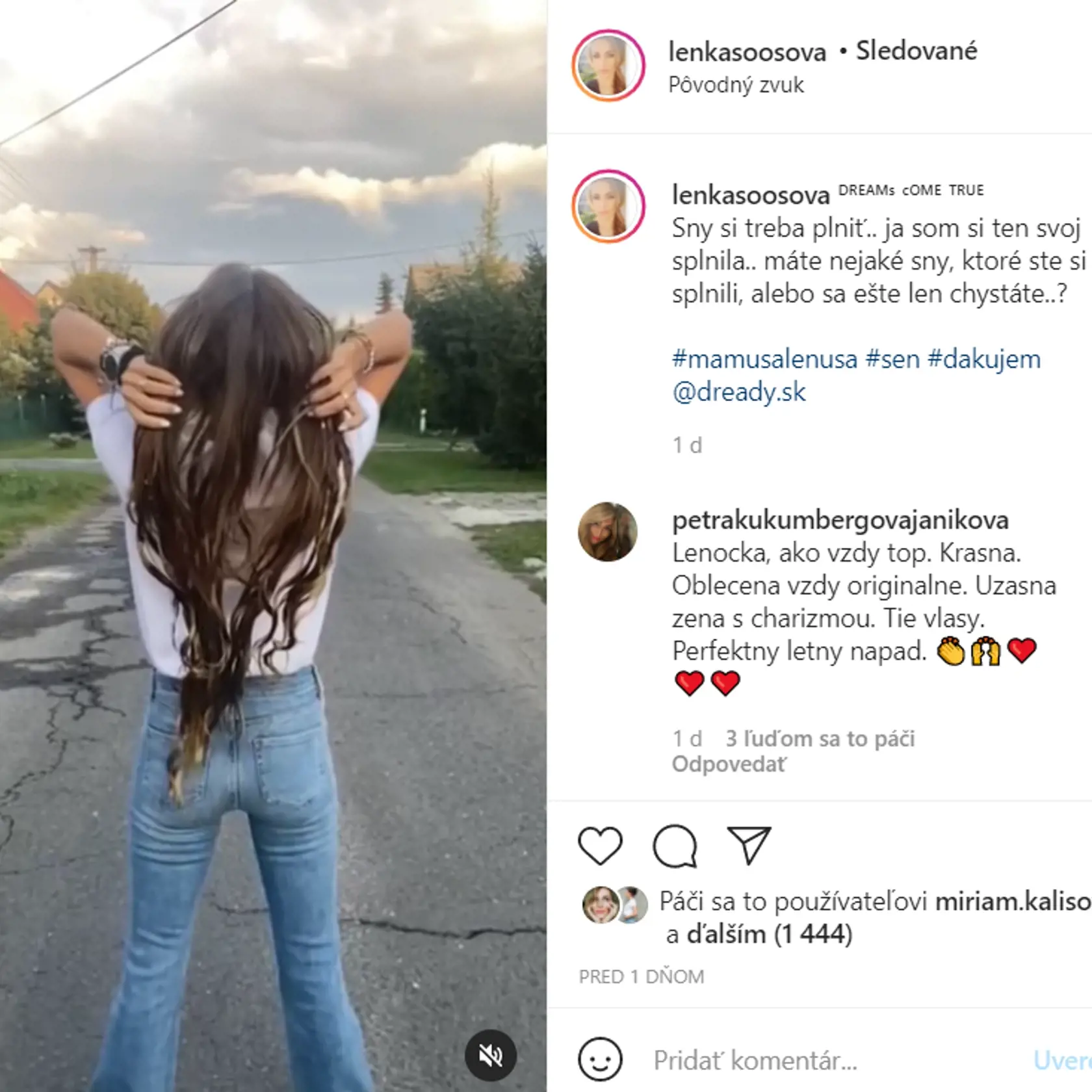 Lenka Šóošová si dala "vyrobiť" nové vlasy. Jej fanúšikom sa zmena nepáči.